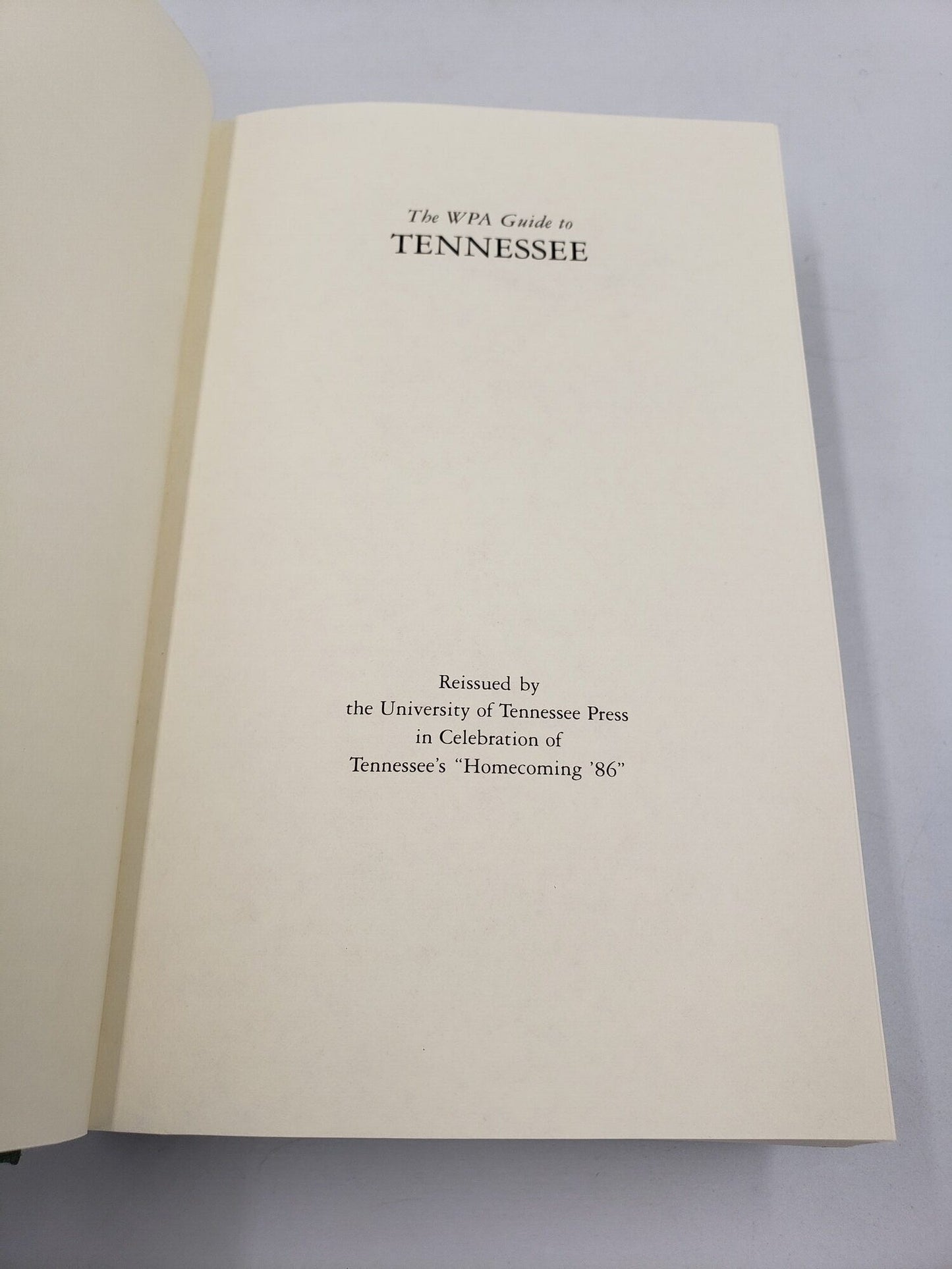The WPA Guide to Tennessee