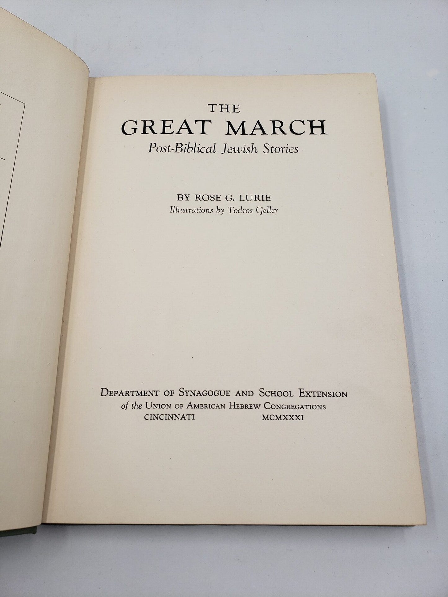 The Great March: Post-Biblical Jewish Stories