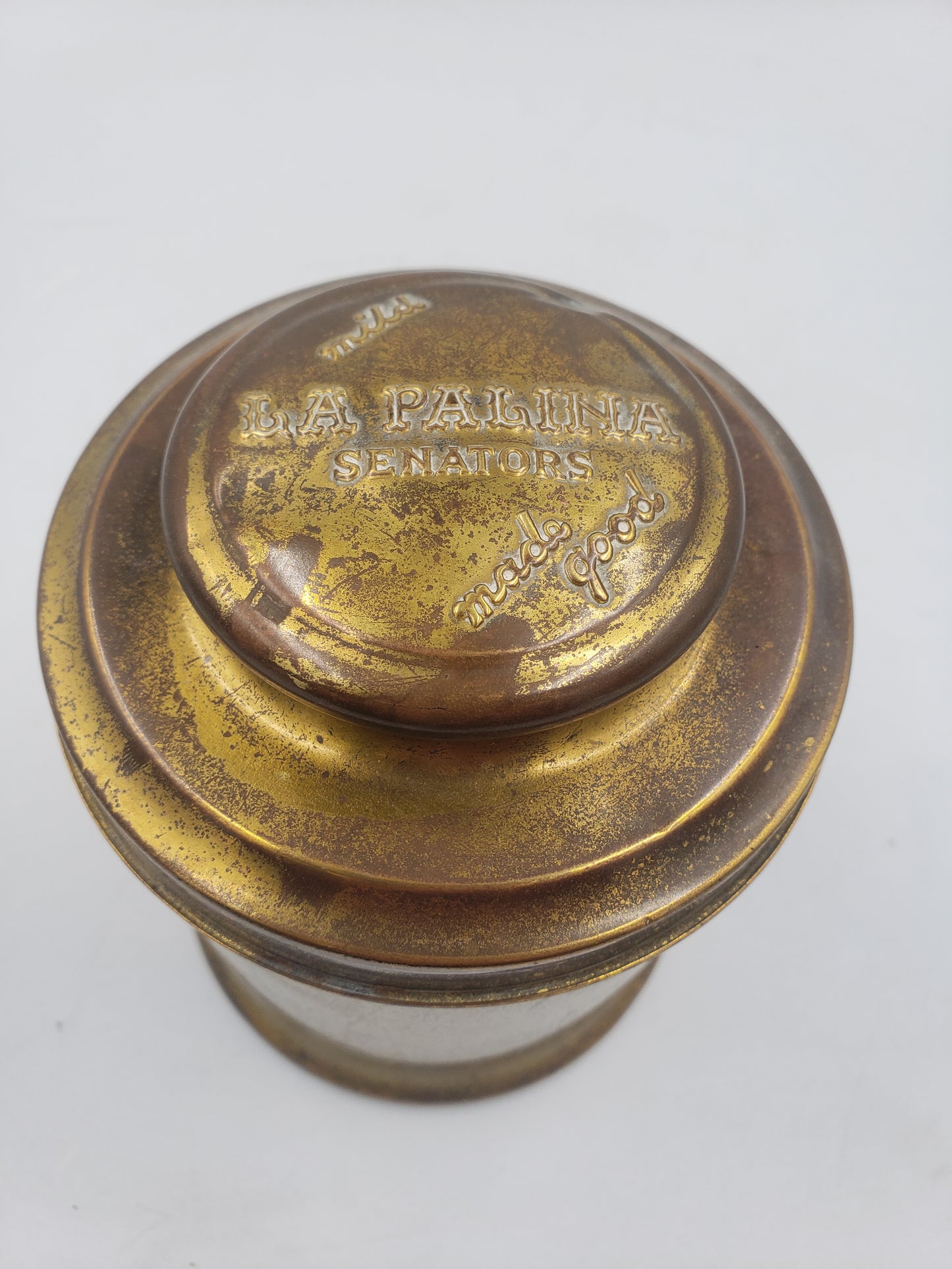 Antique "La Palina Senators" Cigar Humidor
