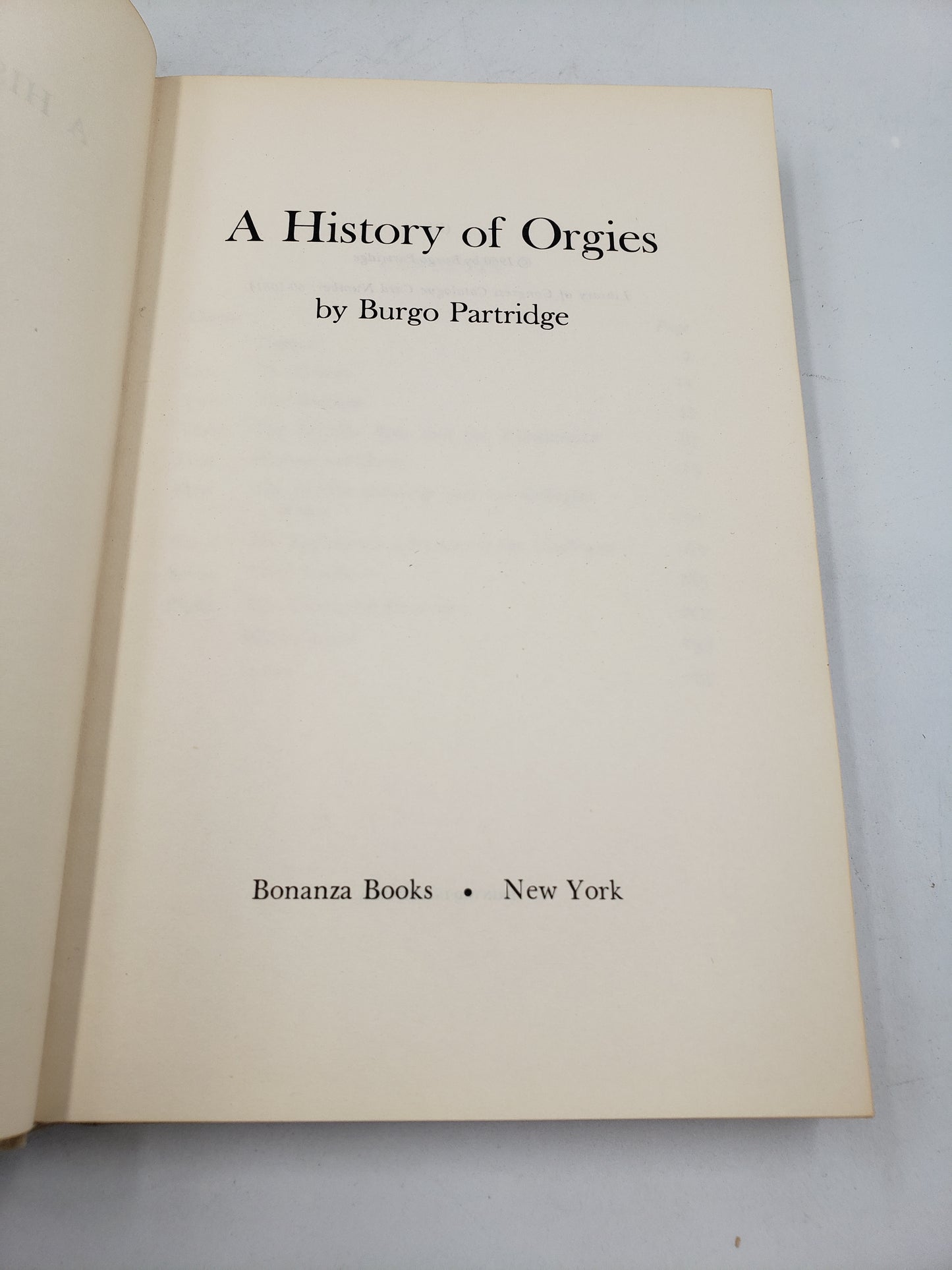 A History of Orgies