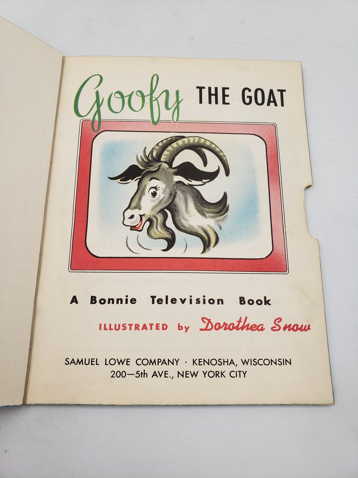 Goofy The Goat: A Bonnie Television Book
