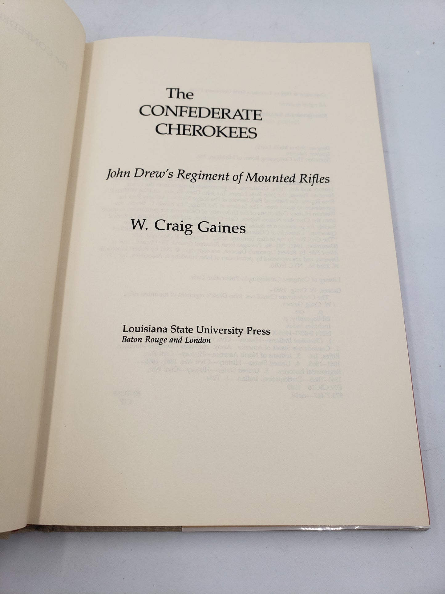 The Confederate Cherokees: John Drew's Regiment of Mounted Rifles