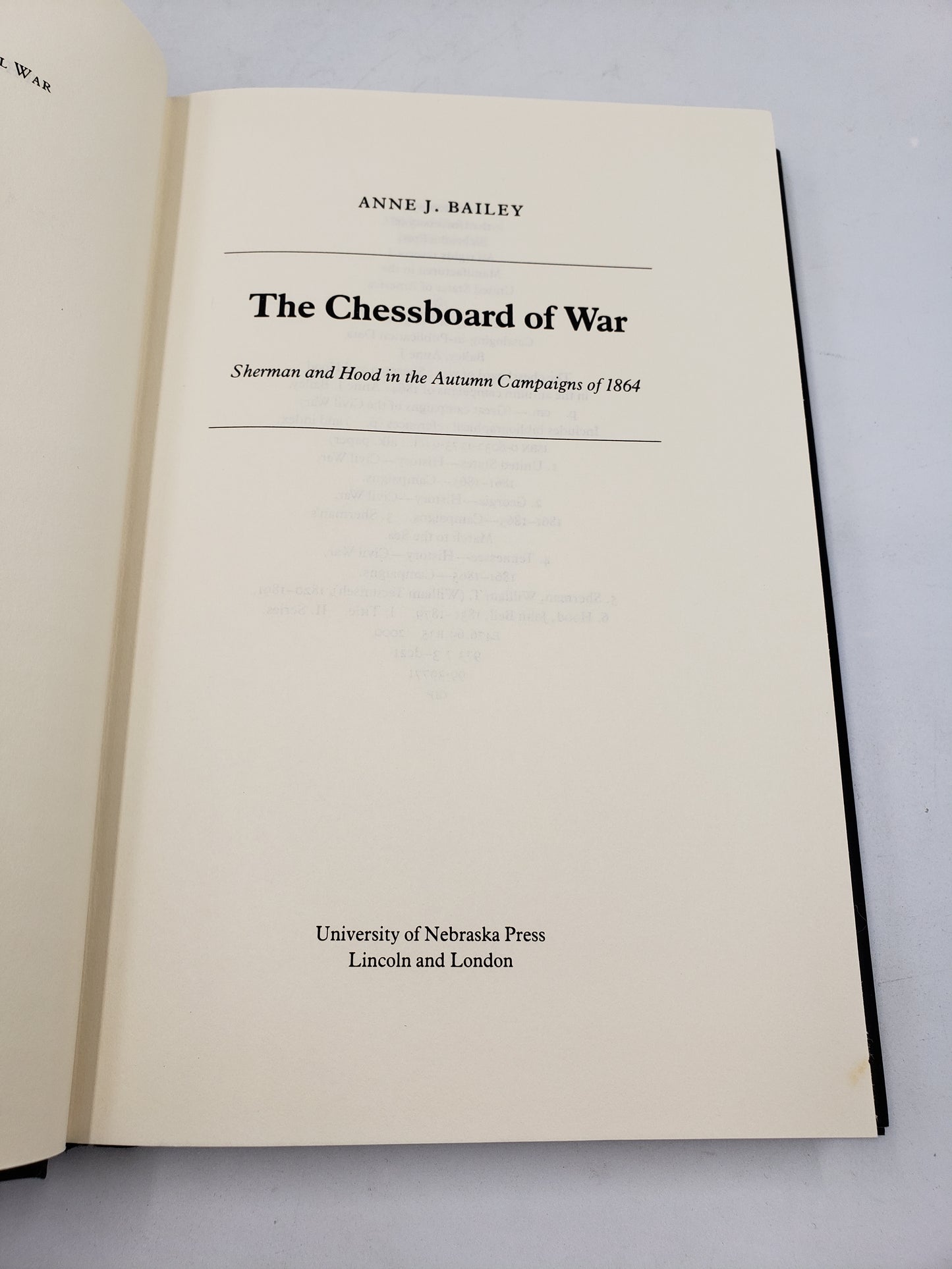 The Chessboard Of War: Sherman and Hood in the Autumn Campaigns of 1864