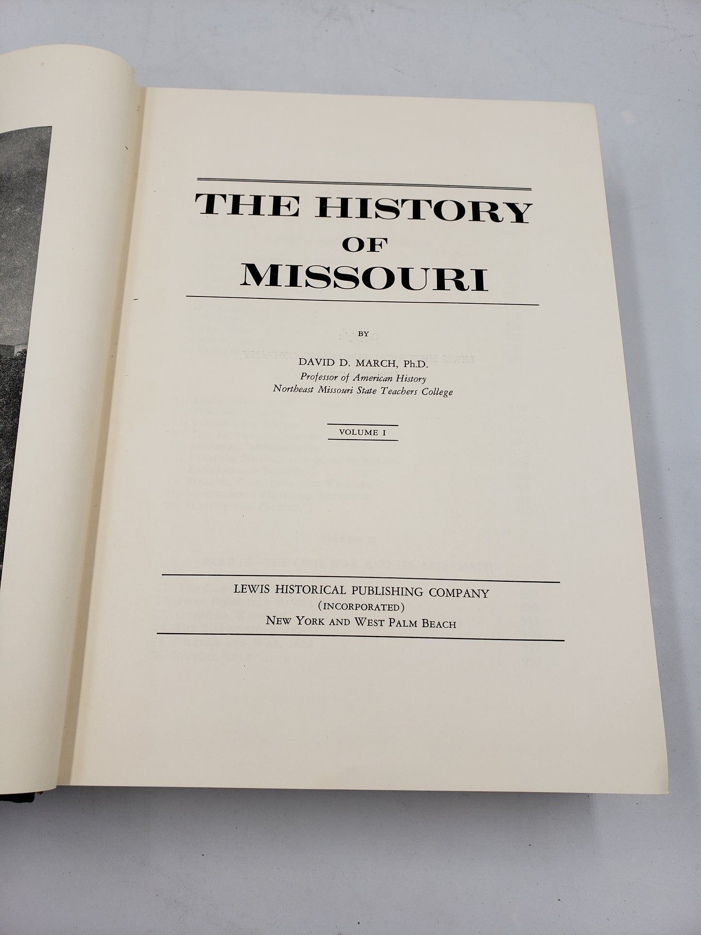 The History of Missouri (4 Volume Set)
