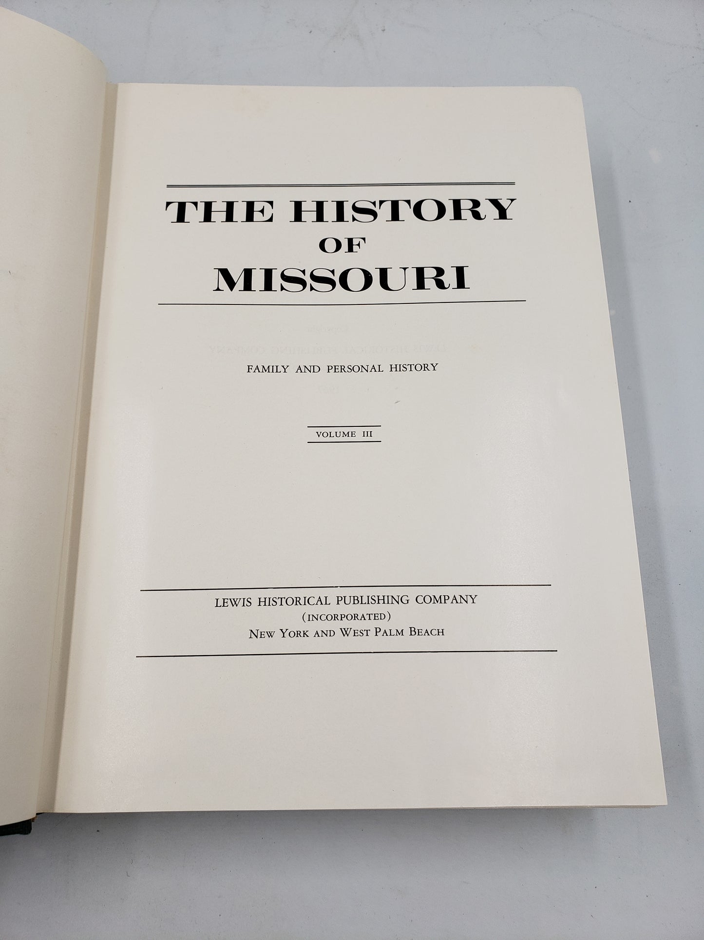 The History of Missouri (4 Volume Set)