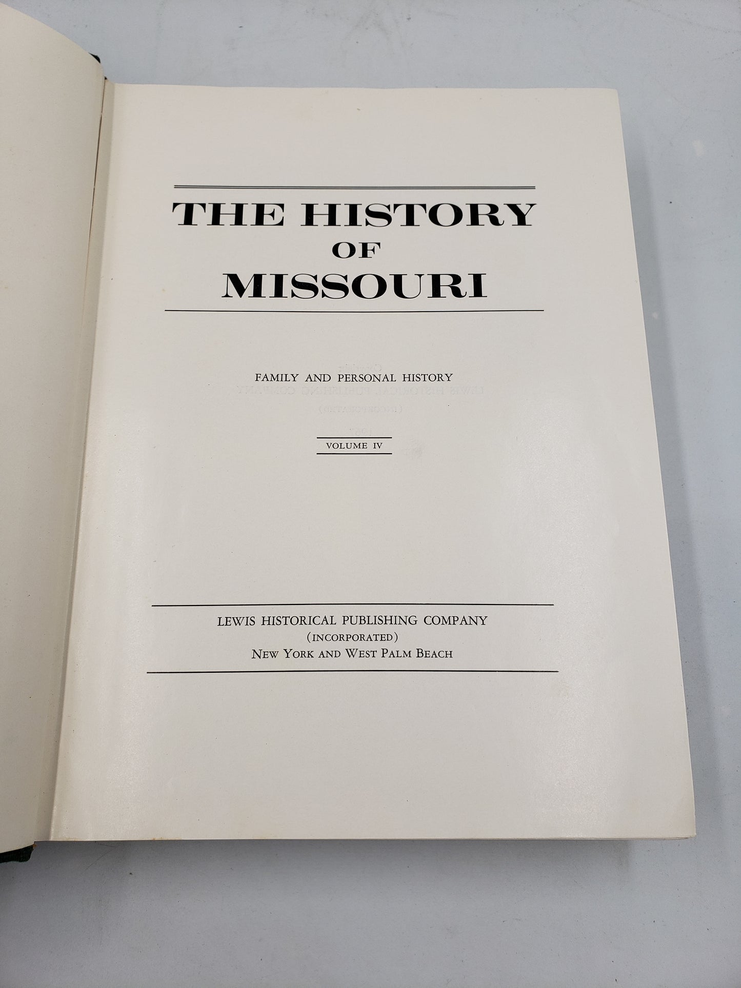 The History of Missouri (4 Volume Set)
