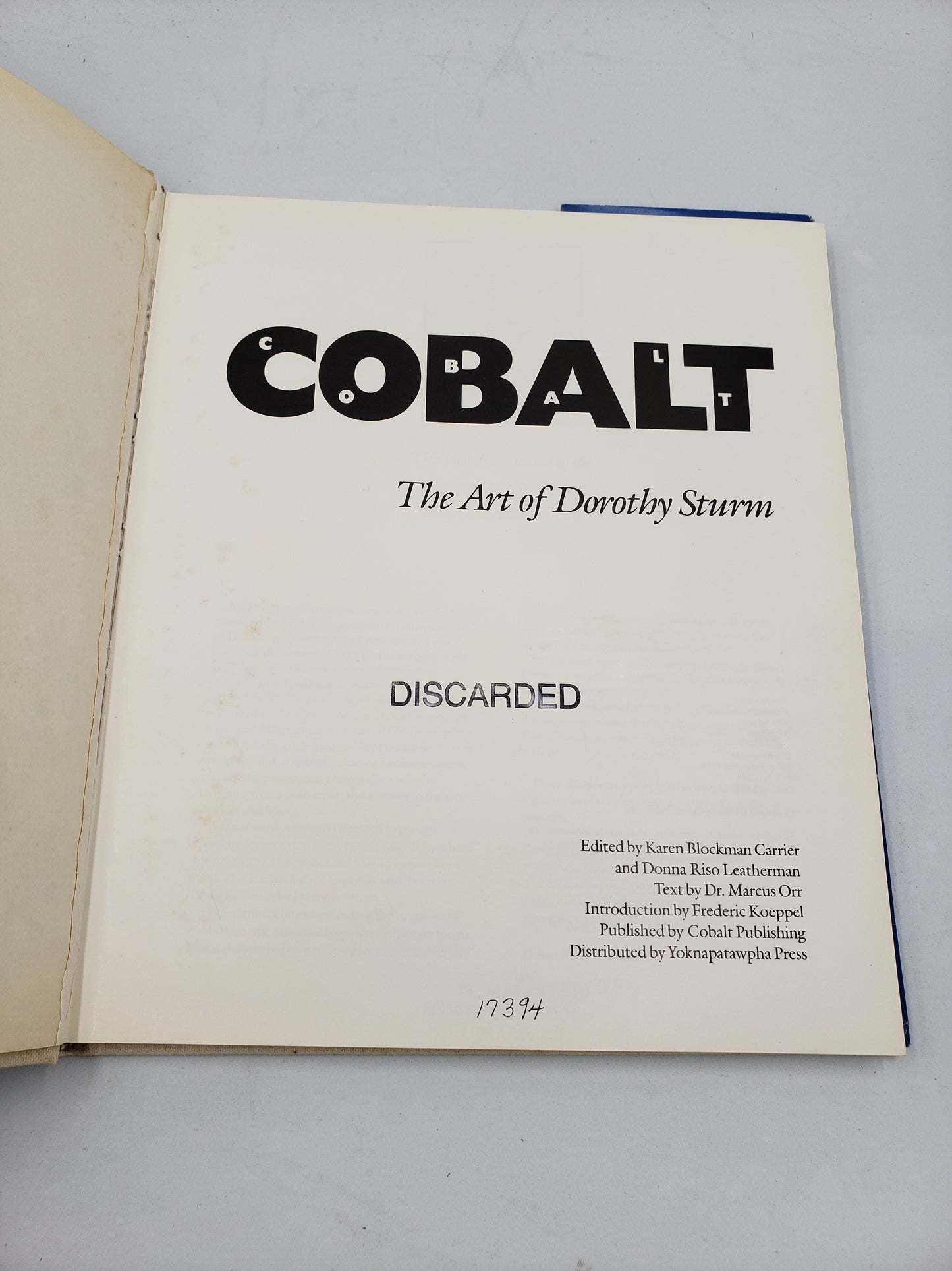 Cobalt: The Art of Dorothy Sturm