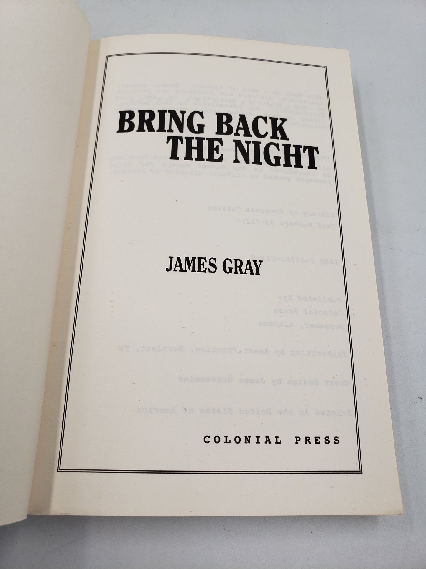 Bring Back The Night