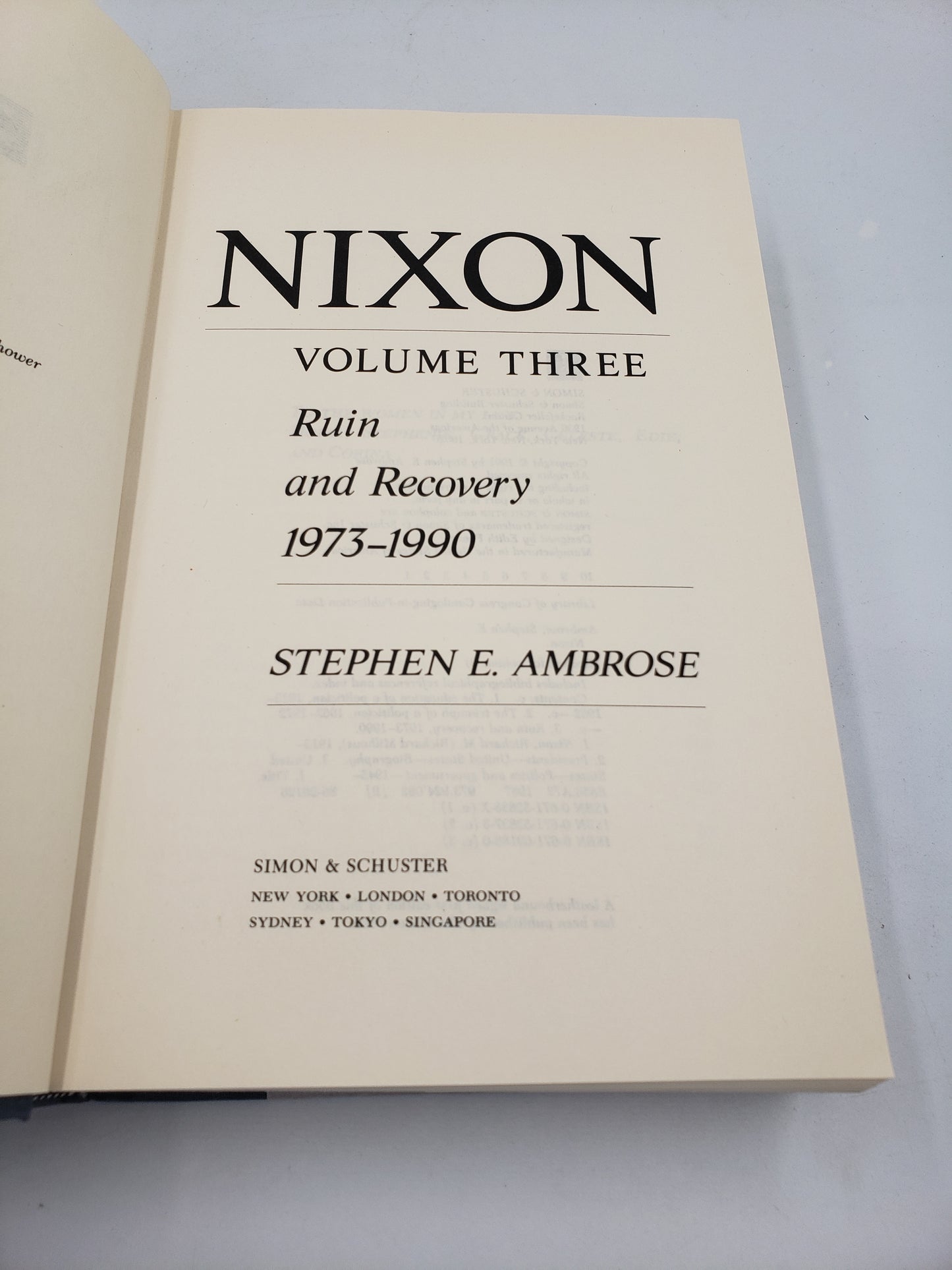 Nixon (3 Volume Set)