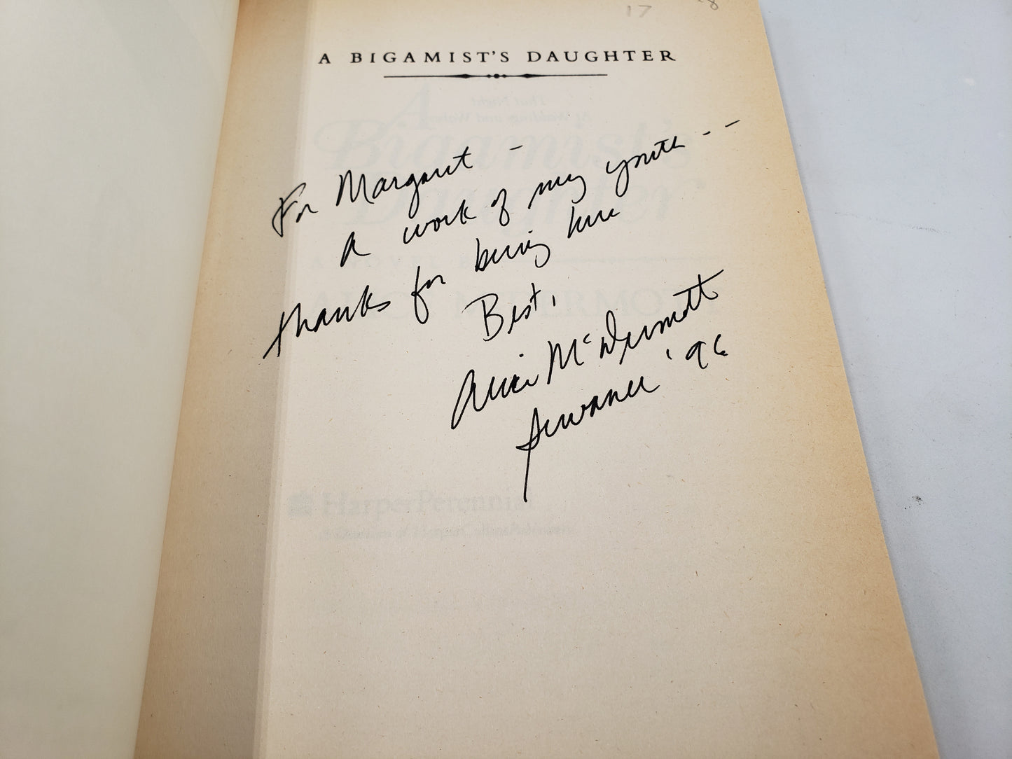 A Bigamist's Daughter: A Novel