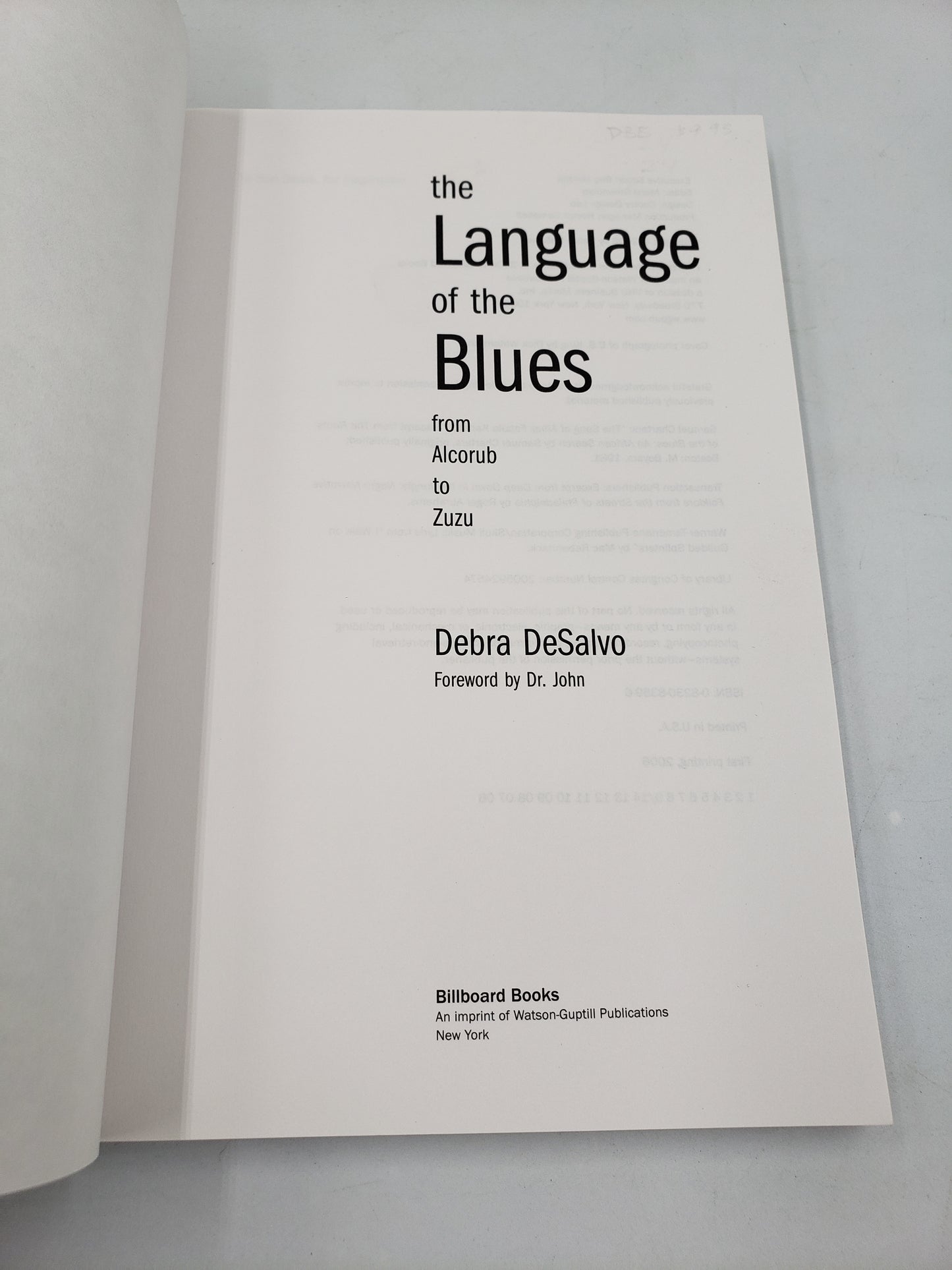 The Language of the Blues: From Alcorub to Zuzu