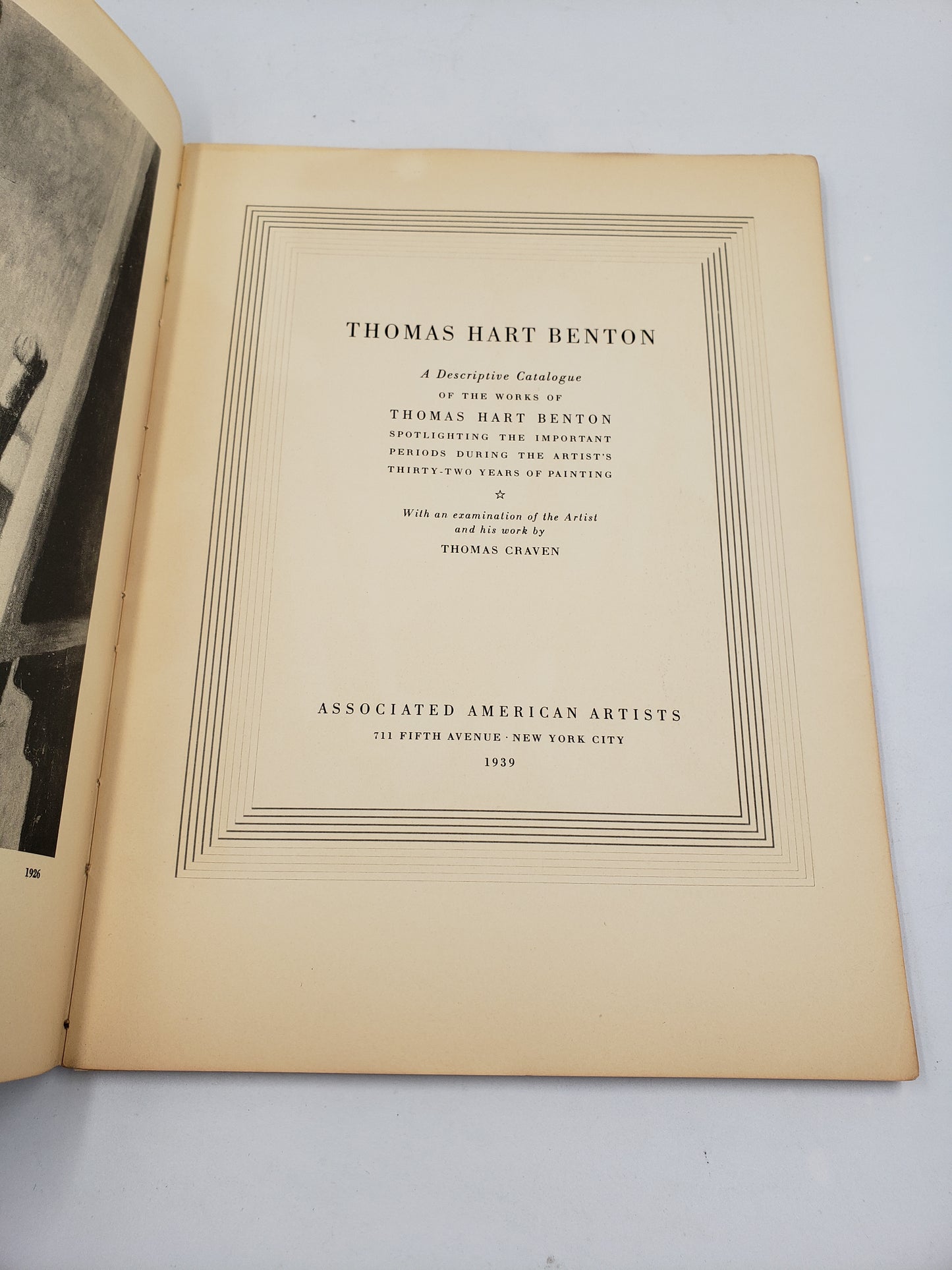 Thomas Hart Benton: A Descriptive Catalogue