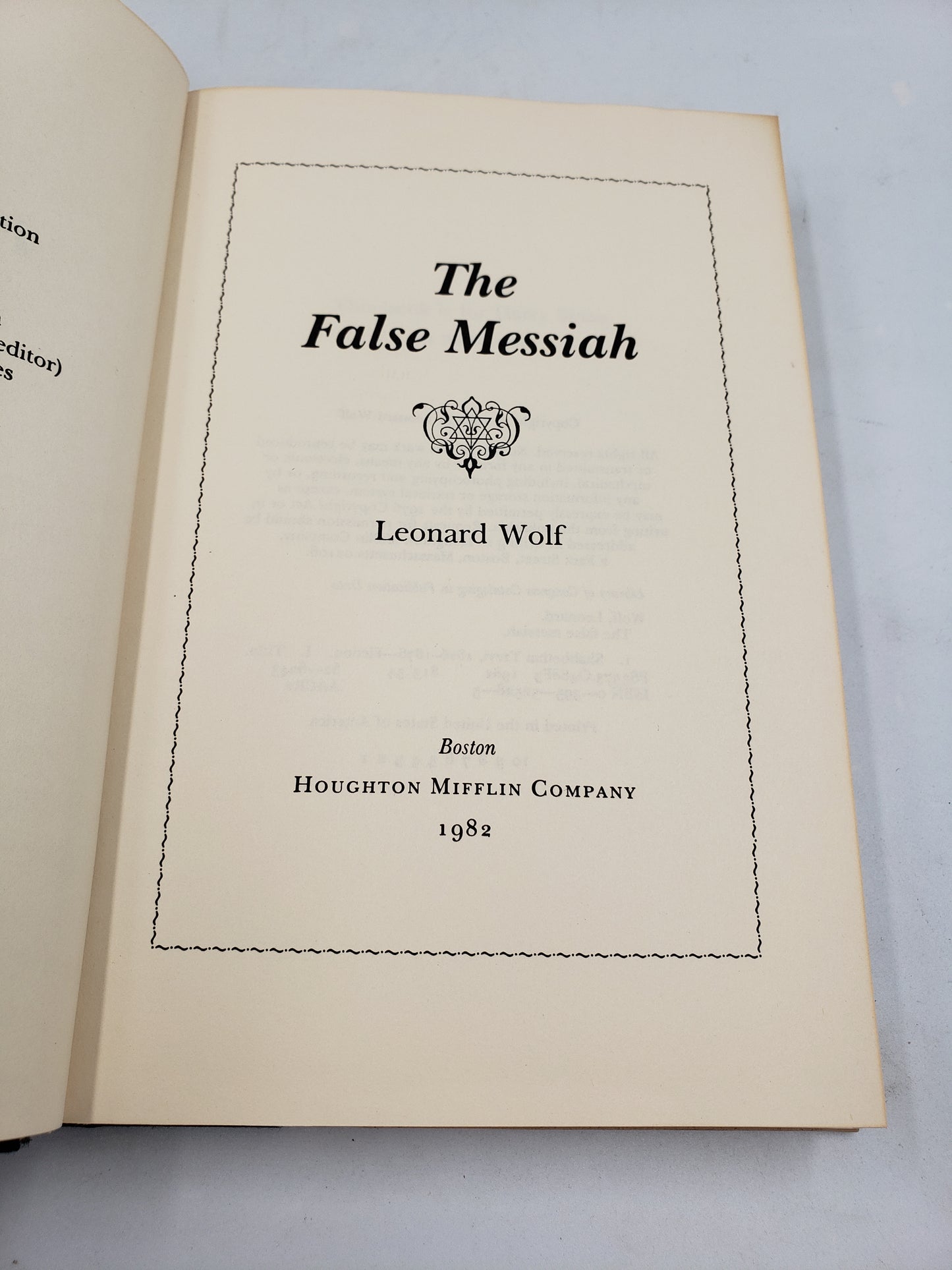 The False Messiah: A Novel