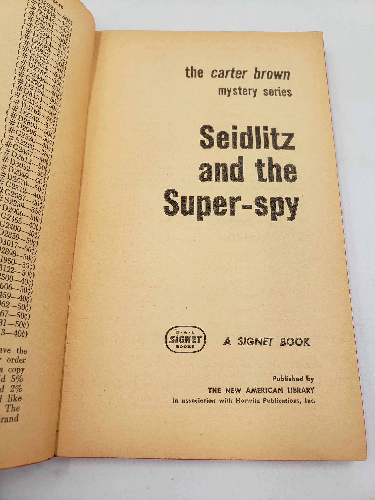 Seidlitz And The Super-spy
