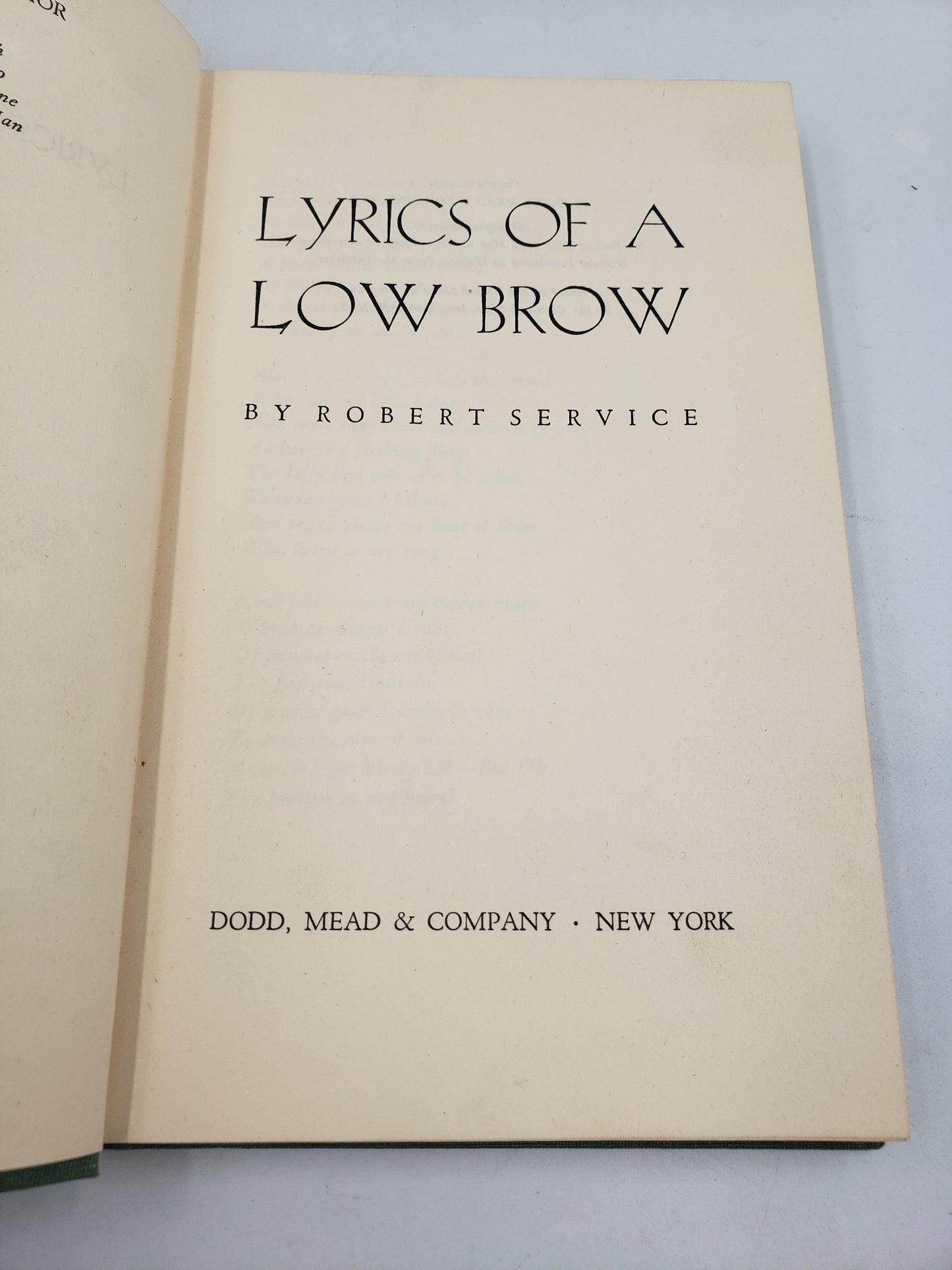 Lyrics Of A Low Brow