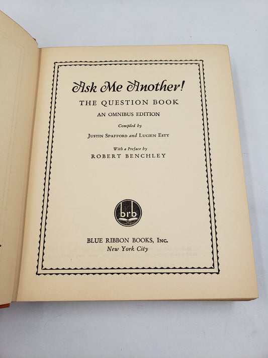 Ask Me Another: The Question Book