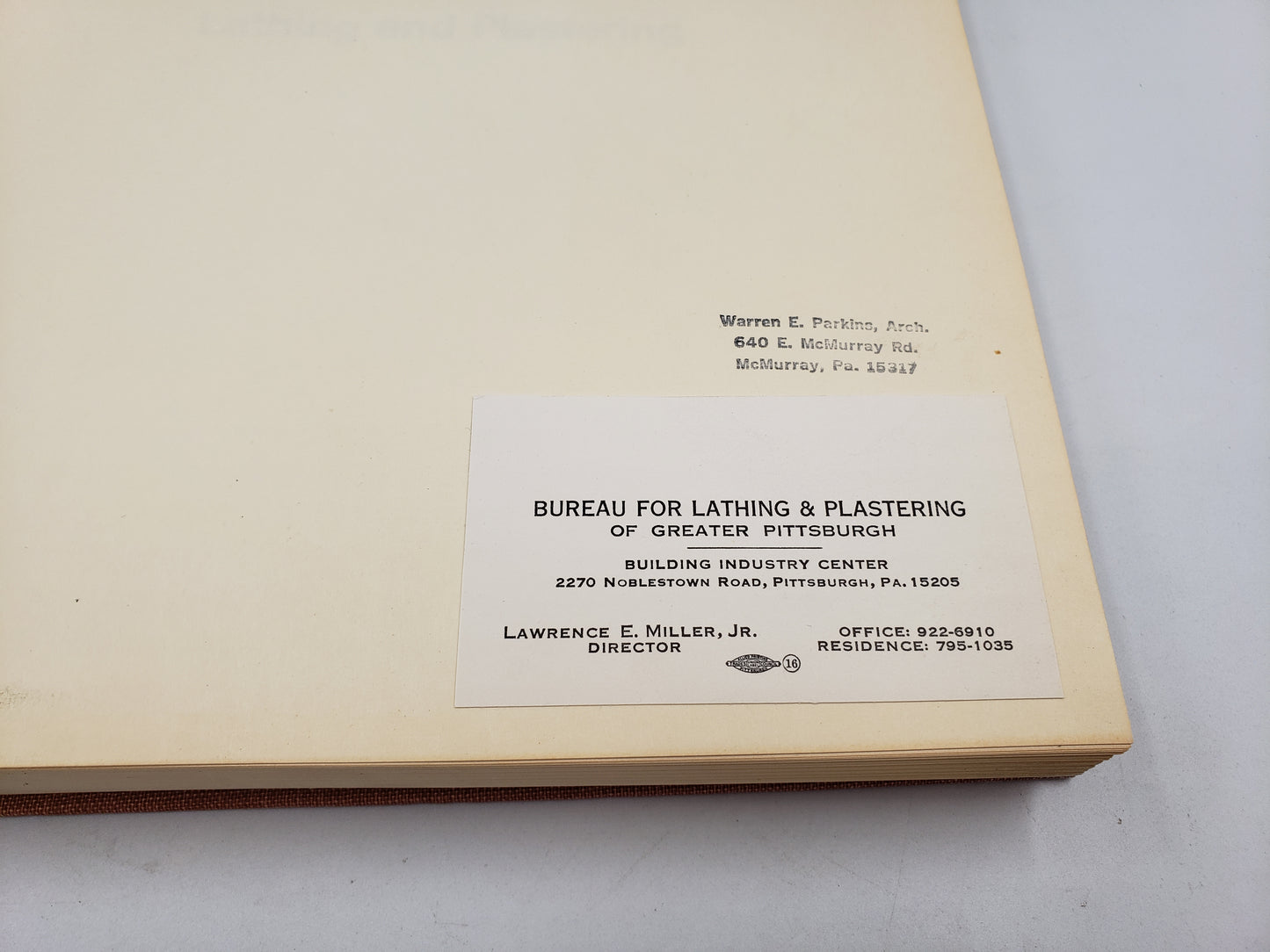 Manual of Lathing and Plastering