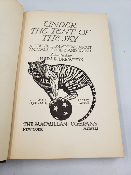 Under The Tent Of The Sky: A Collection Of Poems About Animals Large And Small