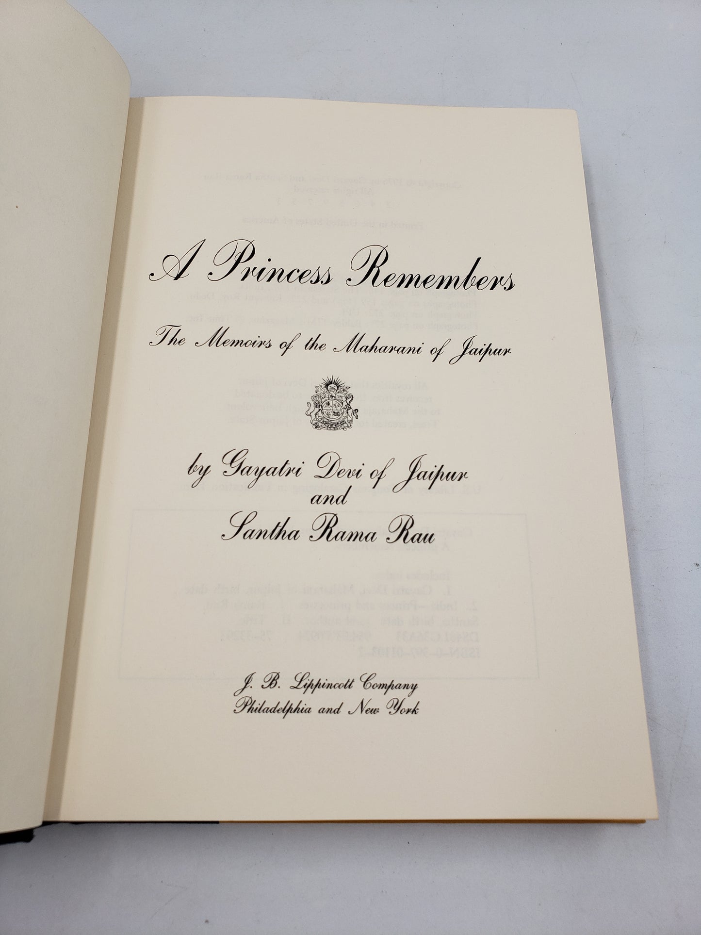 A Princess Remembers: The Memoirs of the Maharani of Jaipur