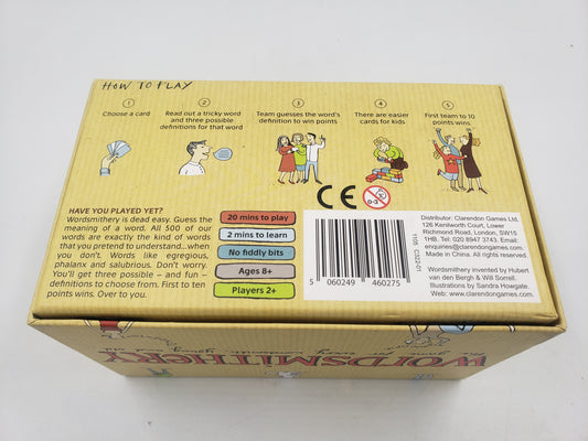 Wordsmithery: The Game For Every Wordsmith, Young And Old