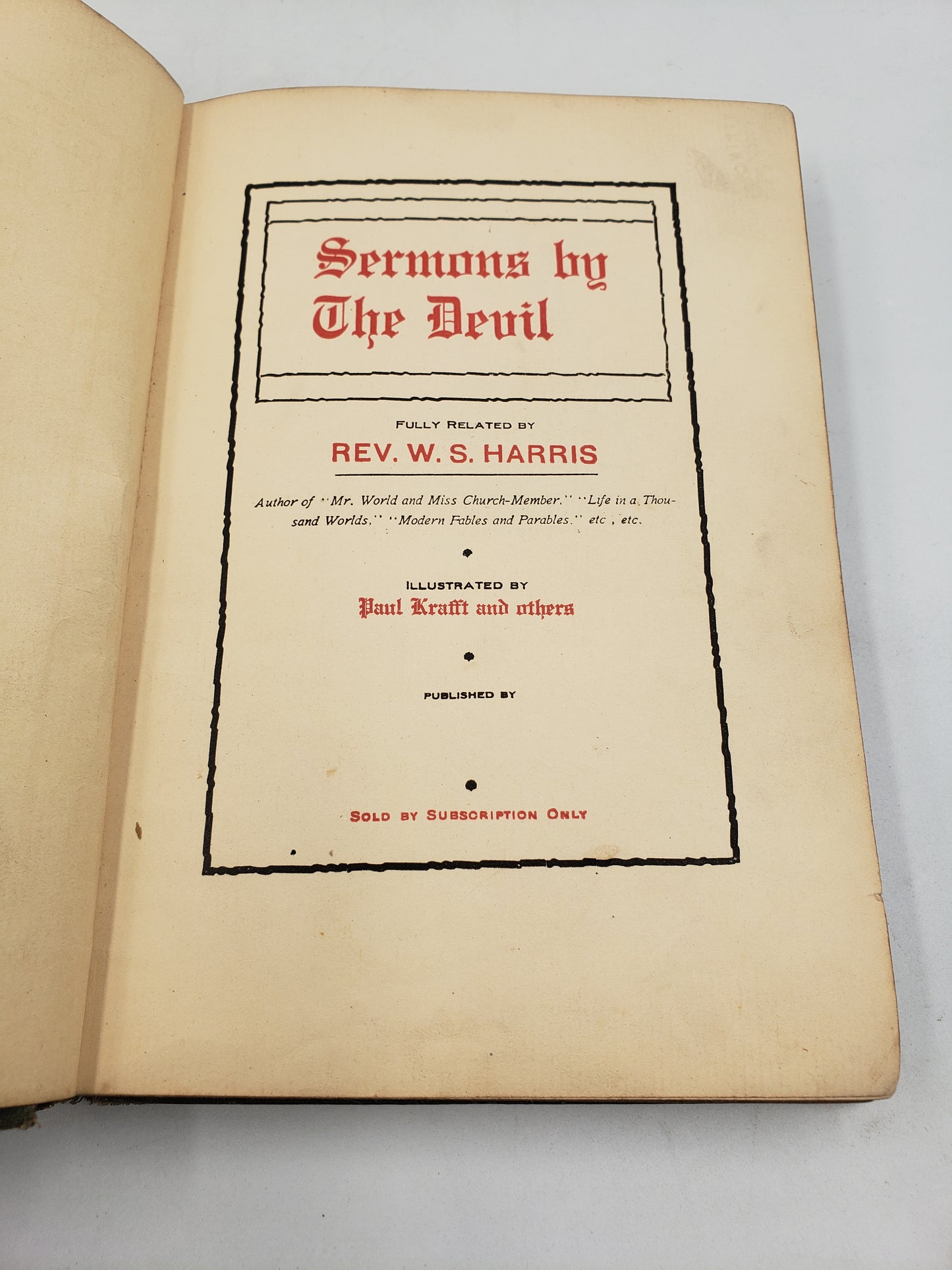 Sermons by The Devil