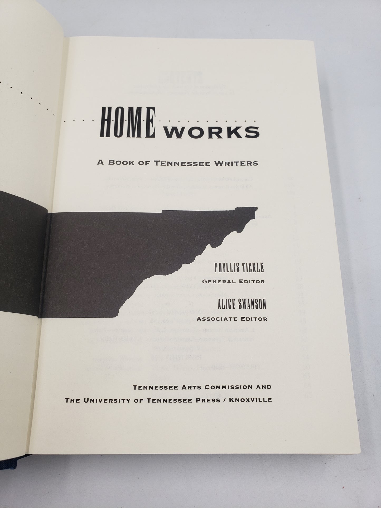 Home Works: A Book Of Tennessee Writers