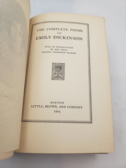 The Complete Poems Of Emily Dickinson