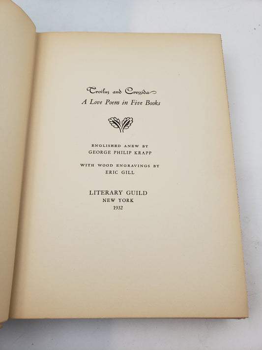 Troilus and Cressida: A Love Poem in Five Books
