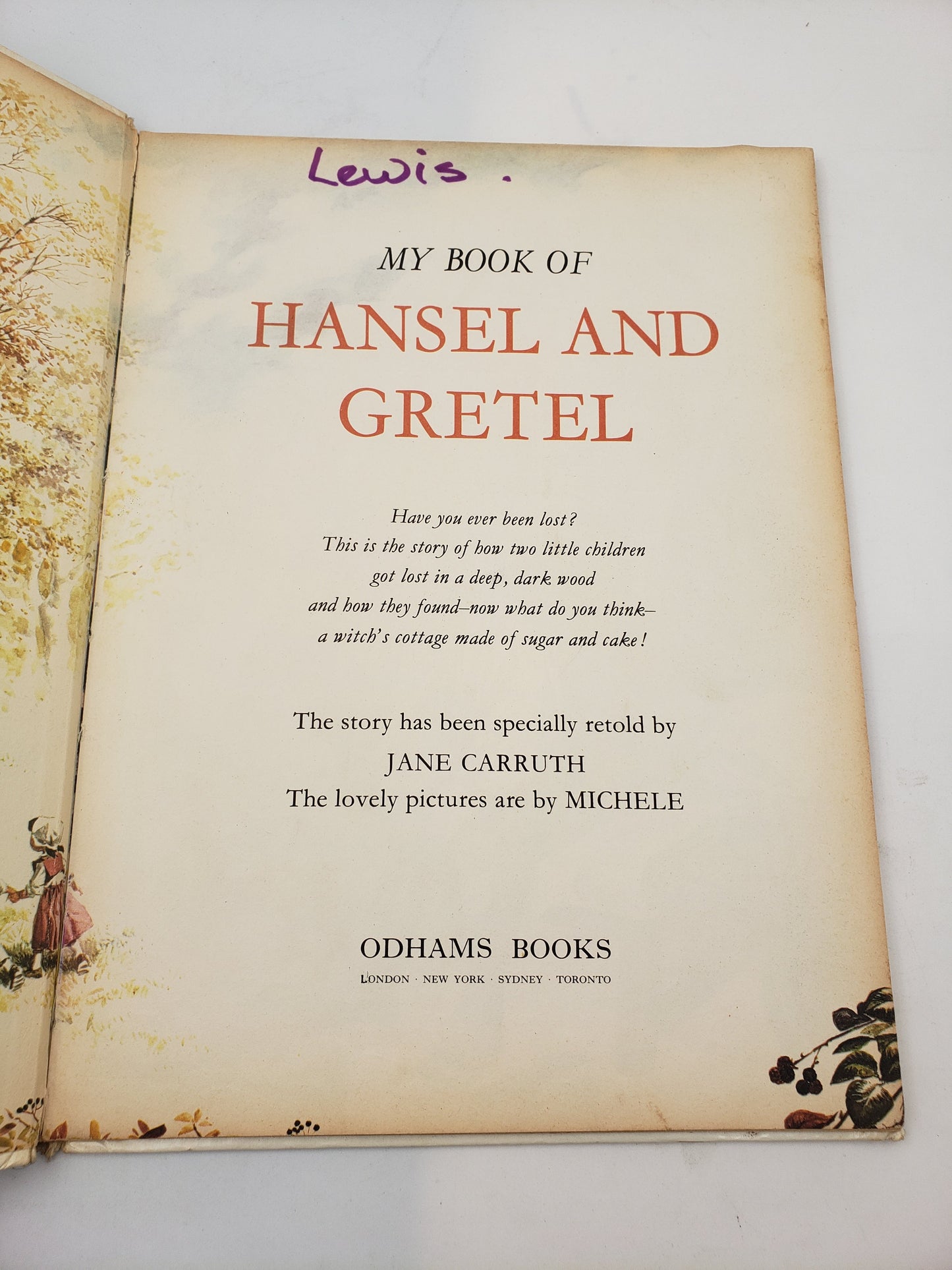 My Book Of Hansel And Gretel