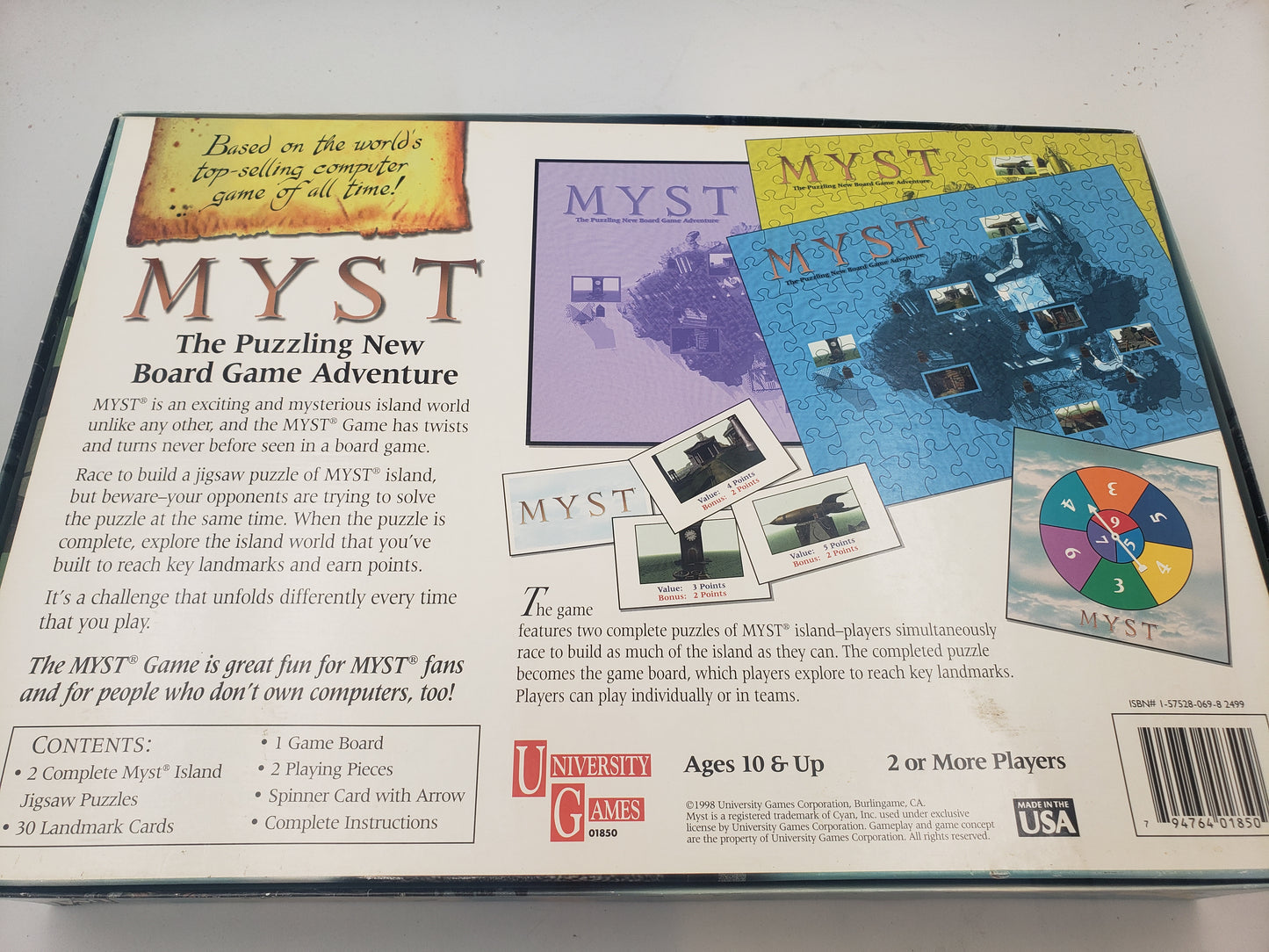 Myst Vintage Board Game