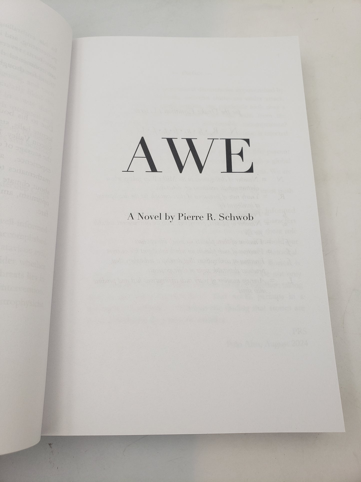 AWE: A Technothriller