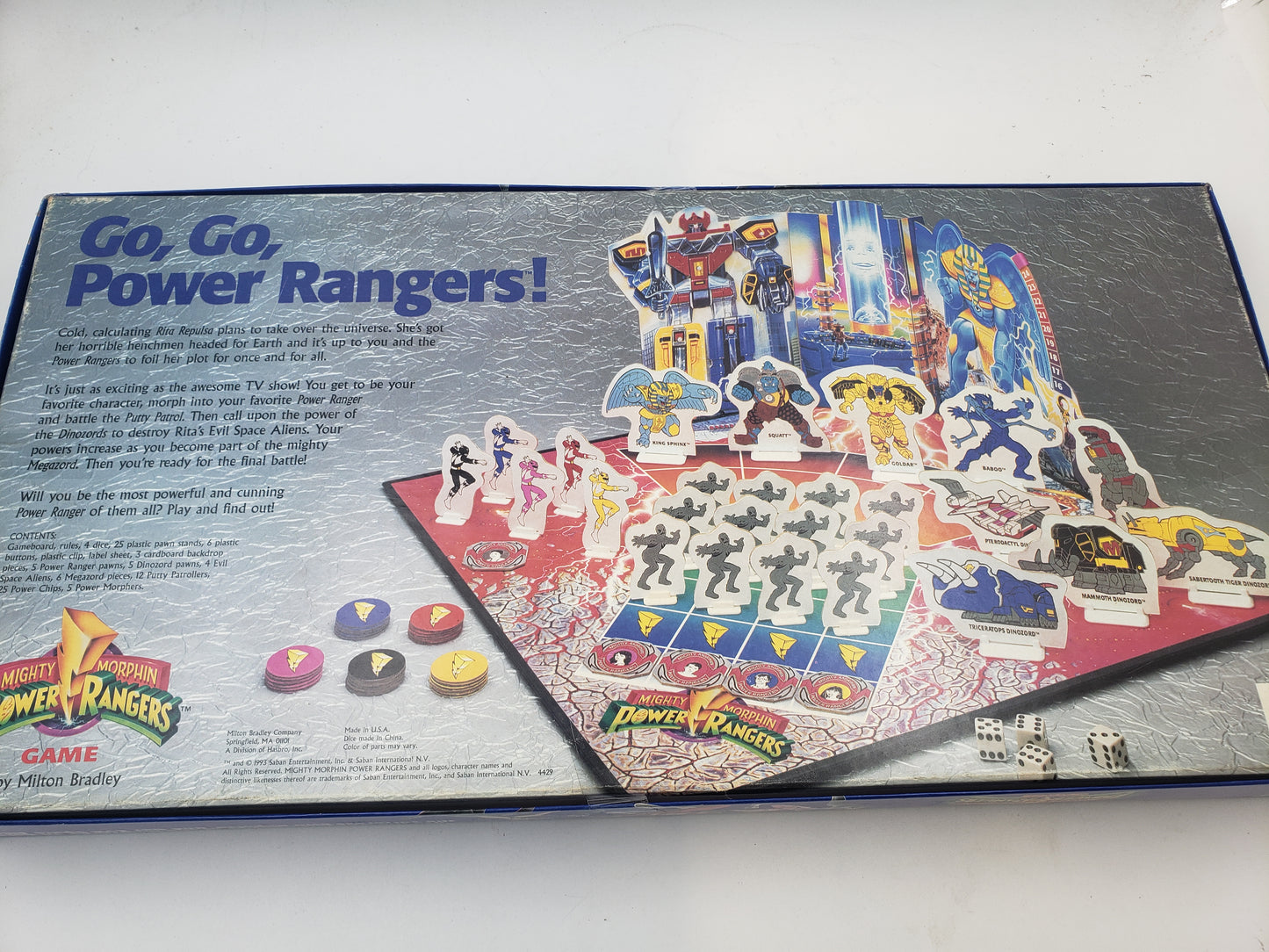 Mighty Morphin Power Rangers 1993 Board Game
