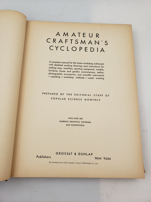Amateur Craftsman's Cyclopedia of Things To Make