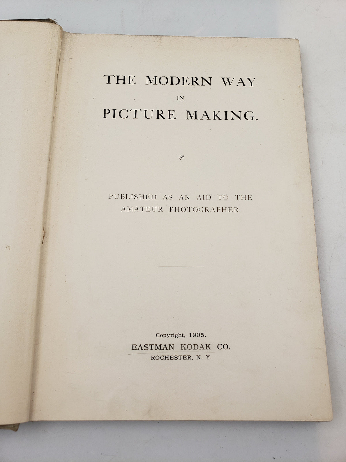 The Modern Way In Picture Making