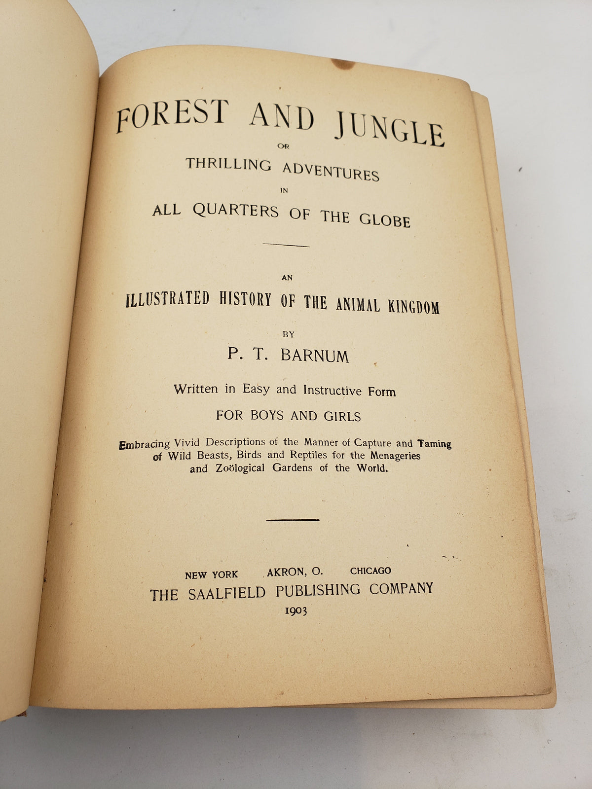 Forest And Jungle: An Illustrated History of the Animal Kingdom