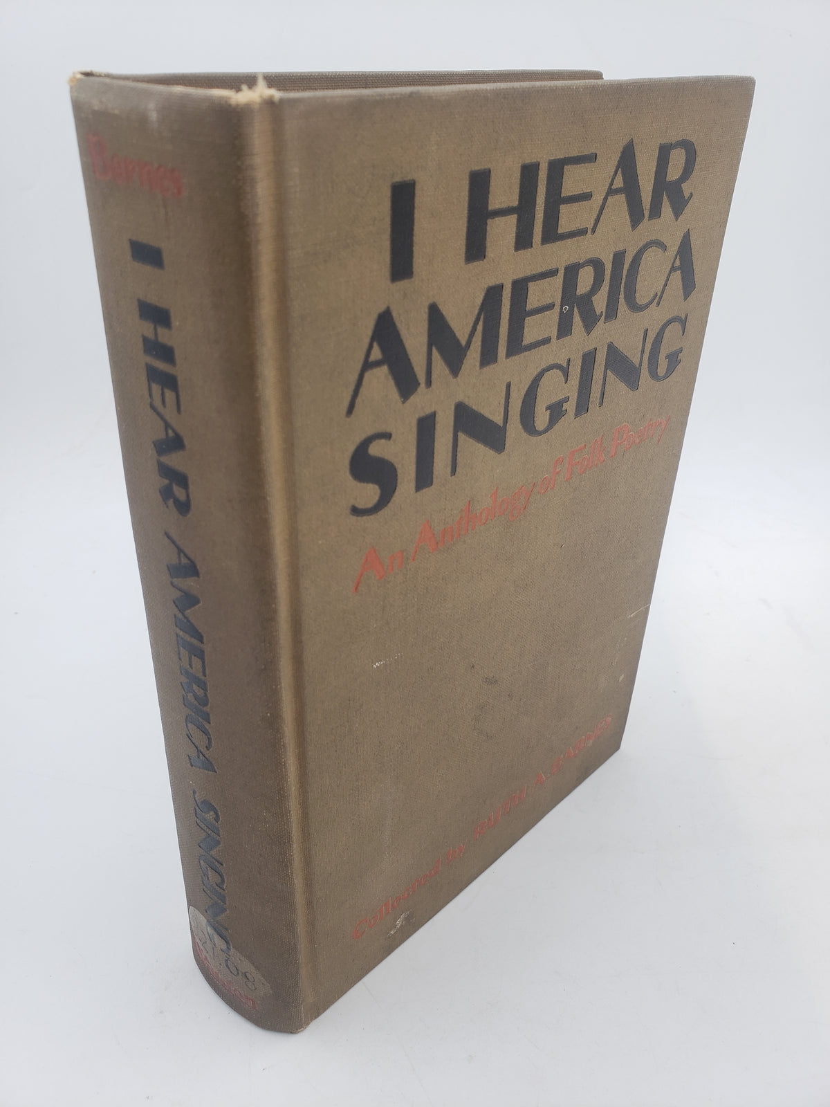 I Hear America Singing: An Anthology of Folk Poetry