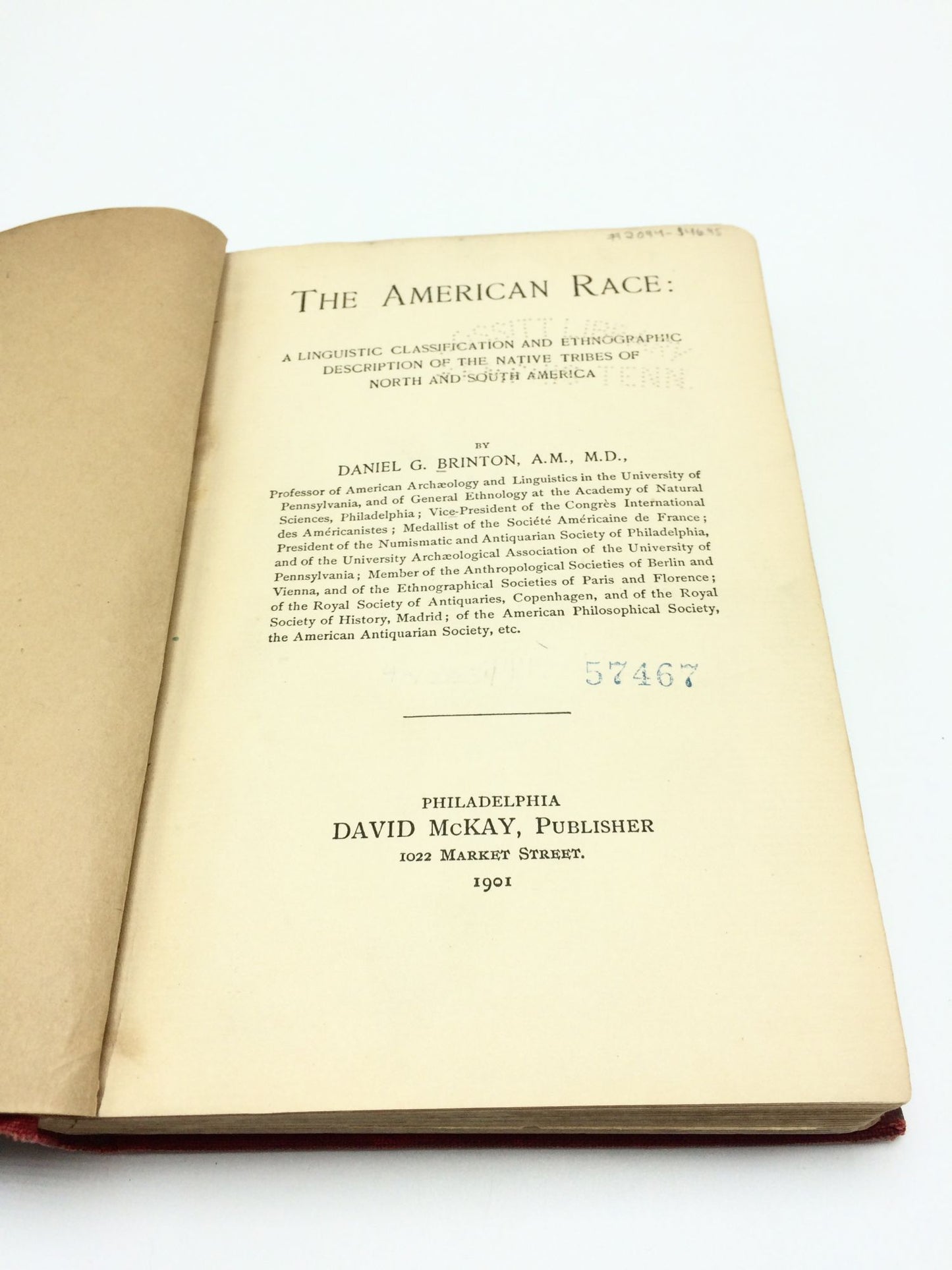 The American Race: A Linguistic Classification and Ethnographic Description of the Native Tribes of North and South America