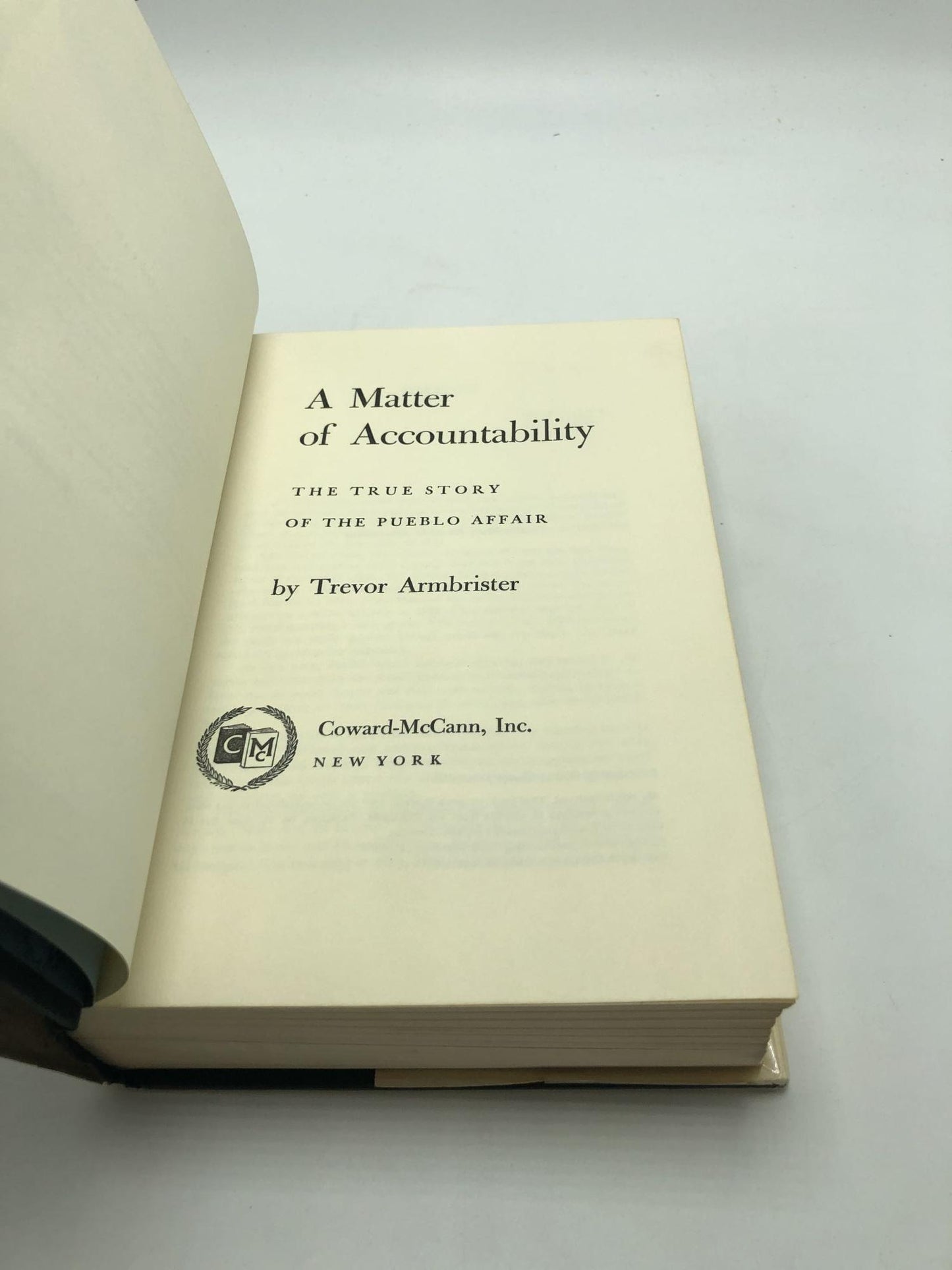 A Matter of Accountability