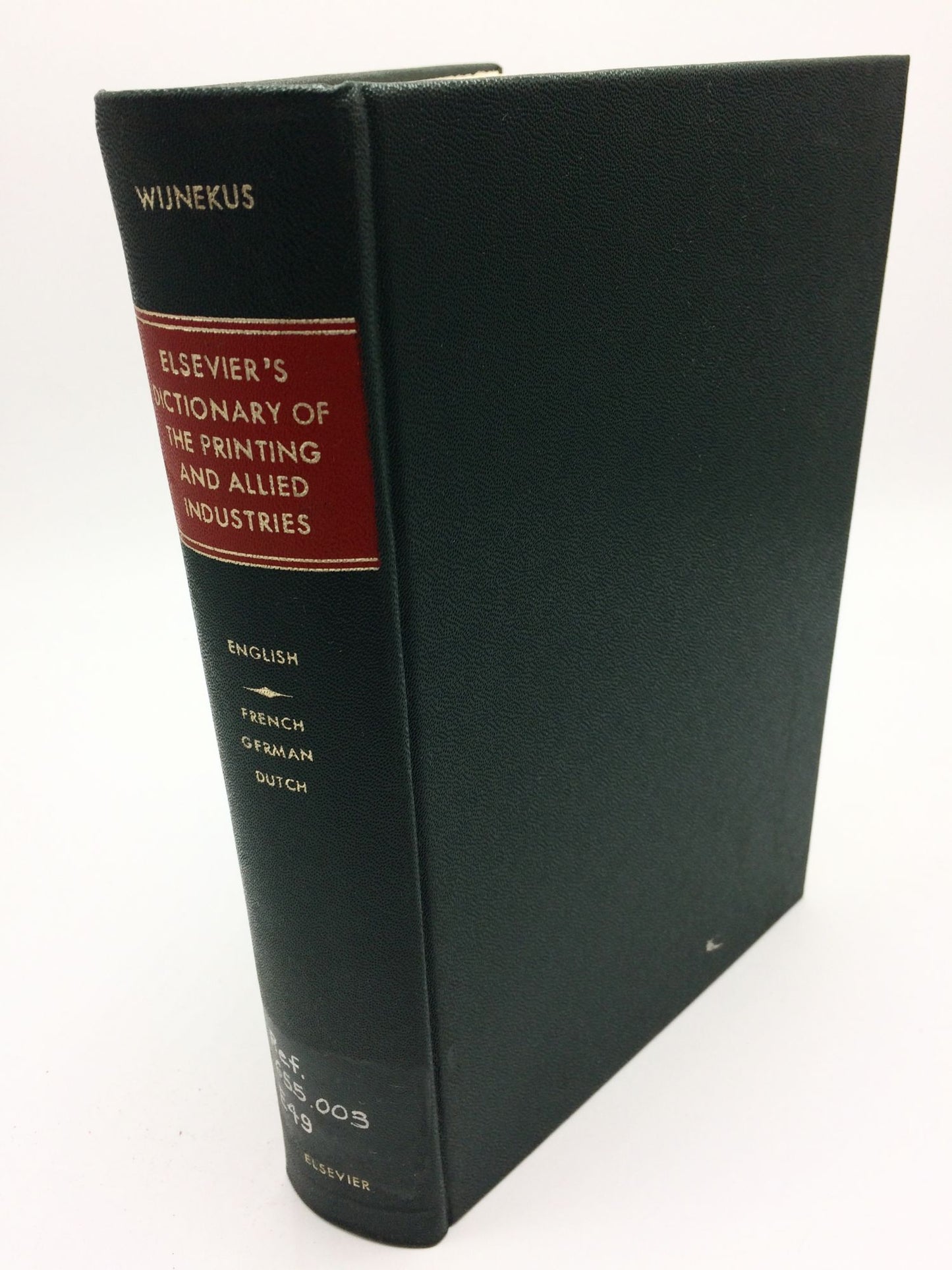 Dictionary of the Printing & Allied Industries