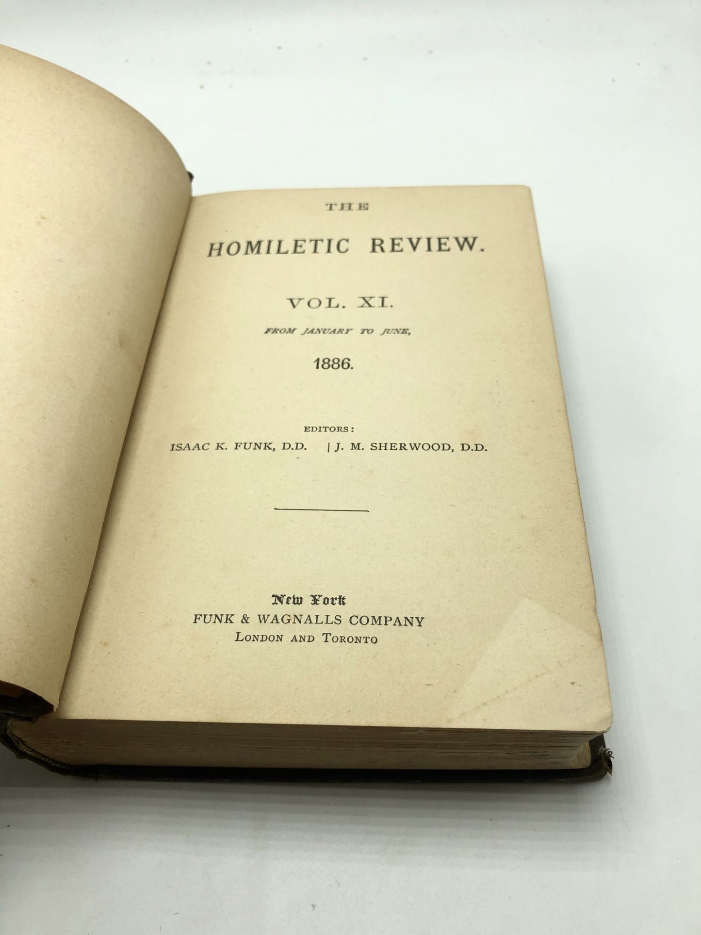Homiletic Review - Vol. XI, From January to June 1886