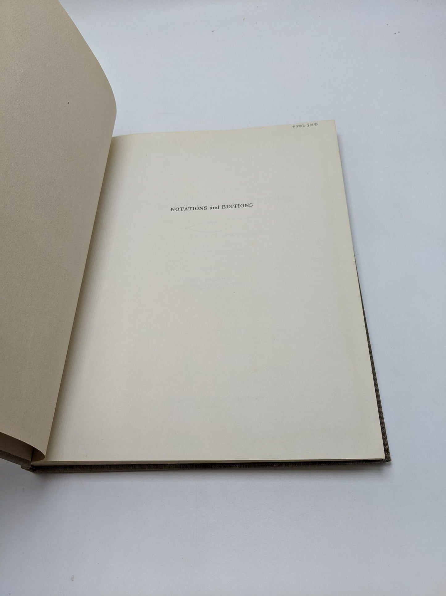 Notations and Editions