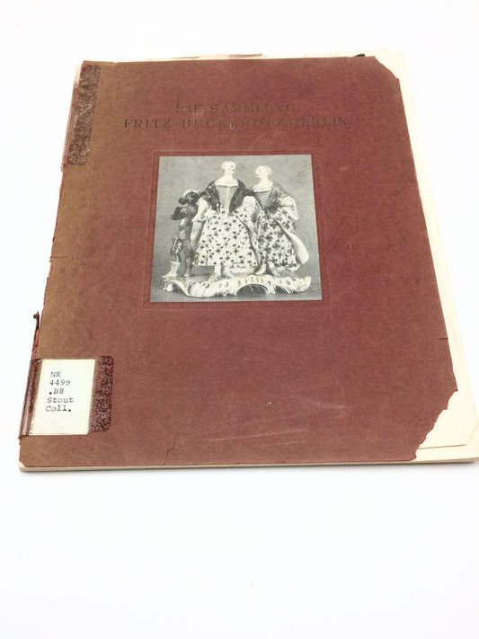 Die Sammlung Fritz Buckardt/Berlin: Deustches una Auslandisches Porzellan Deutsche Fayencen und Steingut