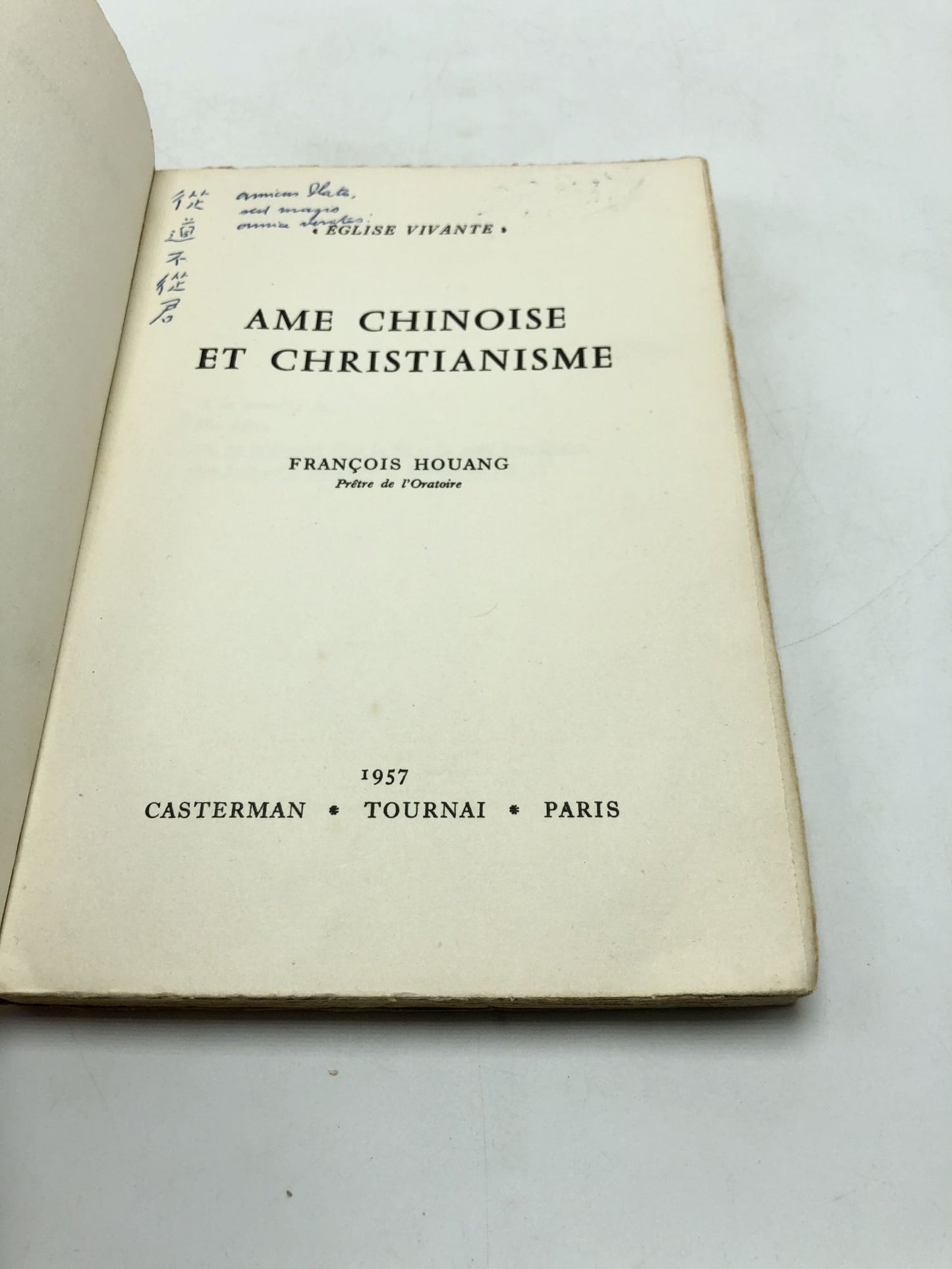 Ame Chinoise Et Christianisme