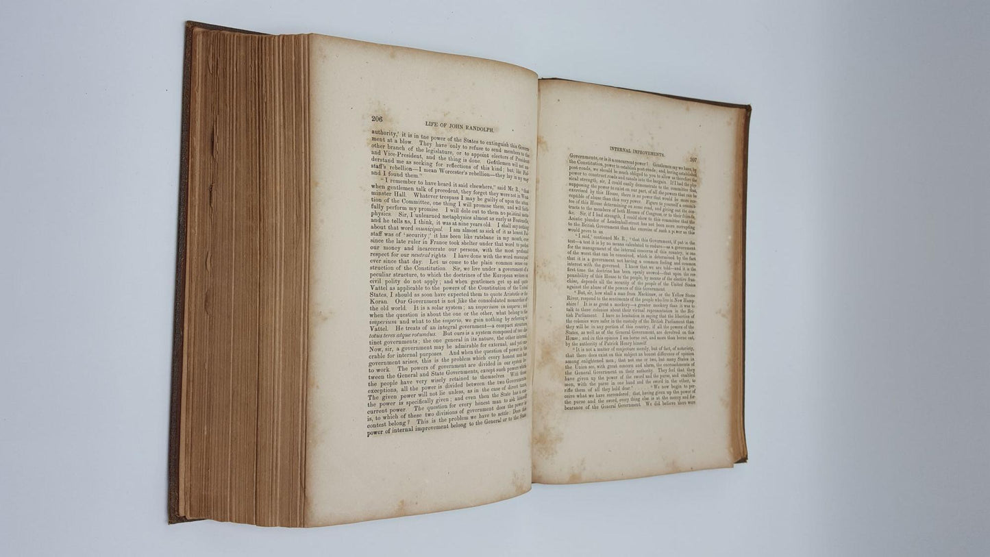 The Life Of John Randolph Of Roanoke 2 Volumes In One