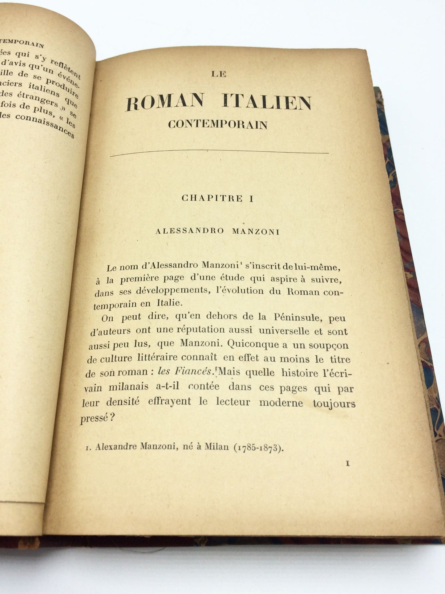 Le Roman Italien Contemporain