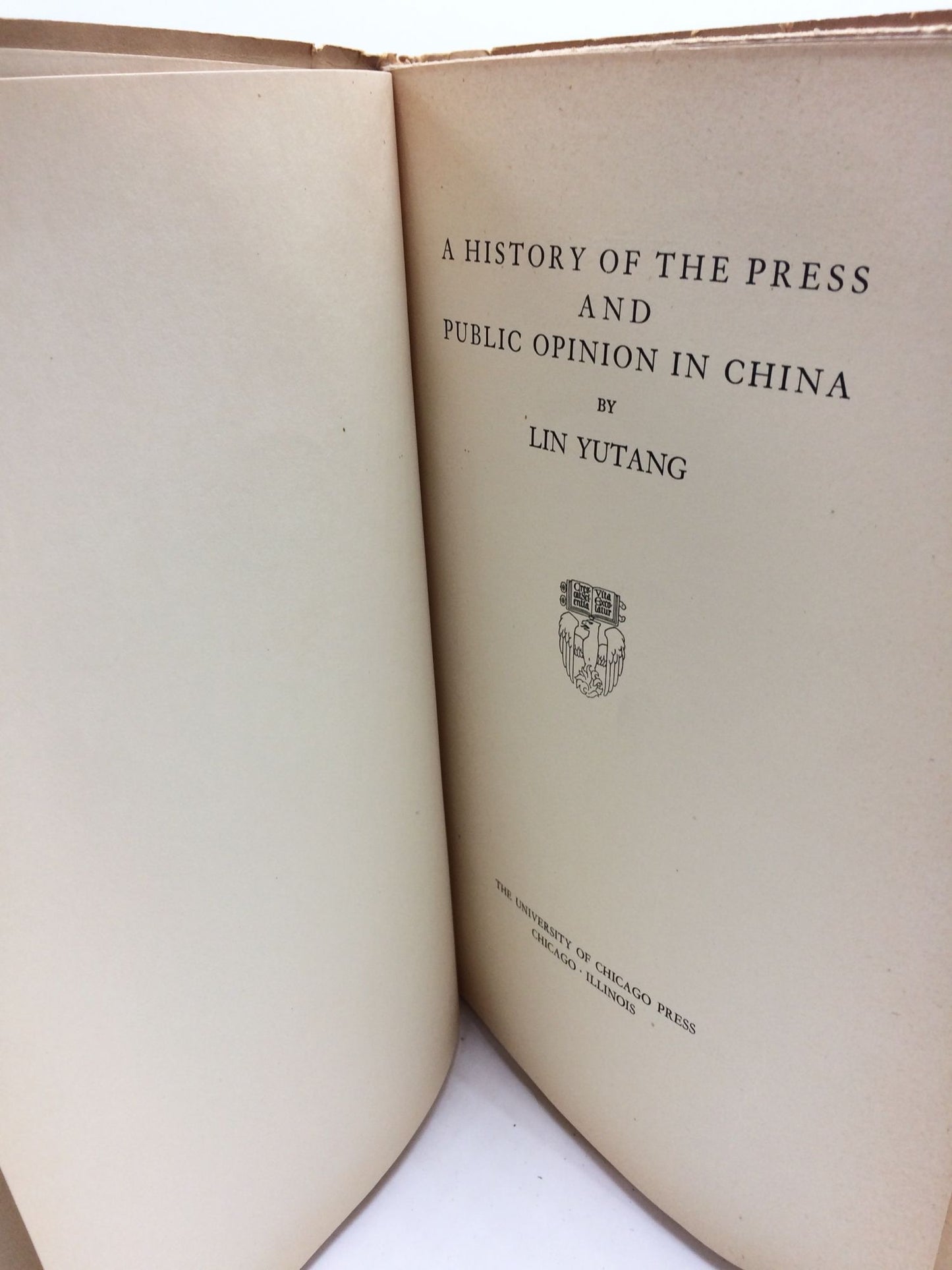 A History Of The Press And Public Opinion In China