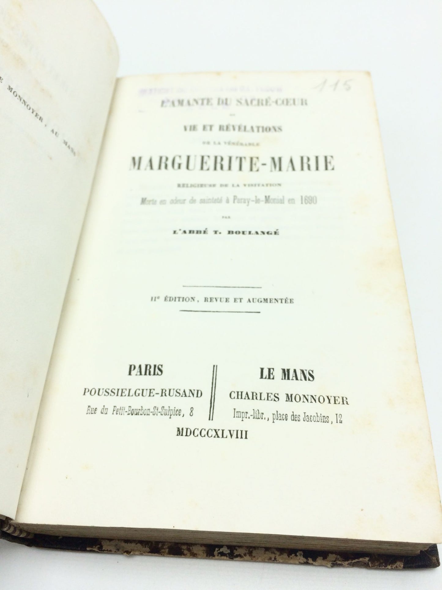 Vie Et Revelations De La Venerable Marguerite-Marie