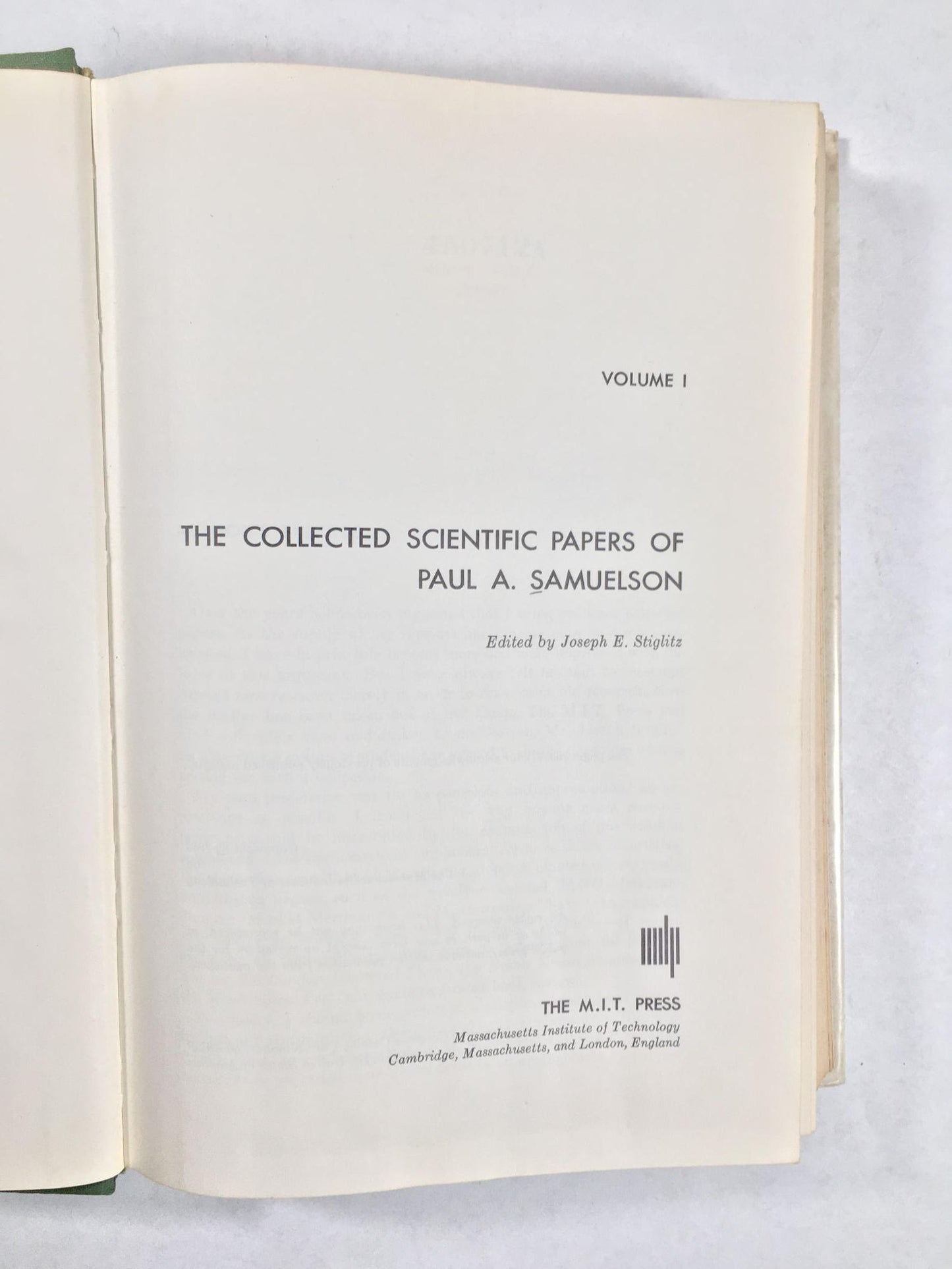 The Collected Scientific Papers Of Paul A. Samuelson (3 Volumes)