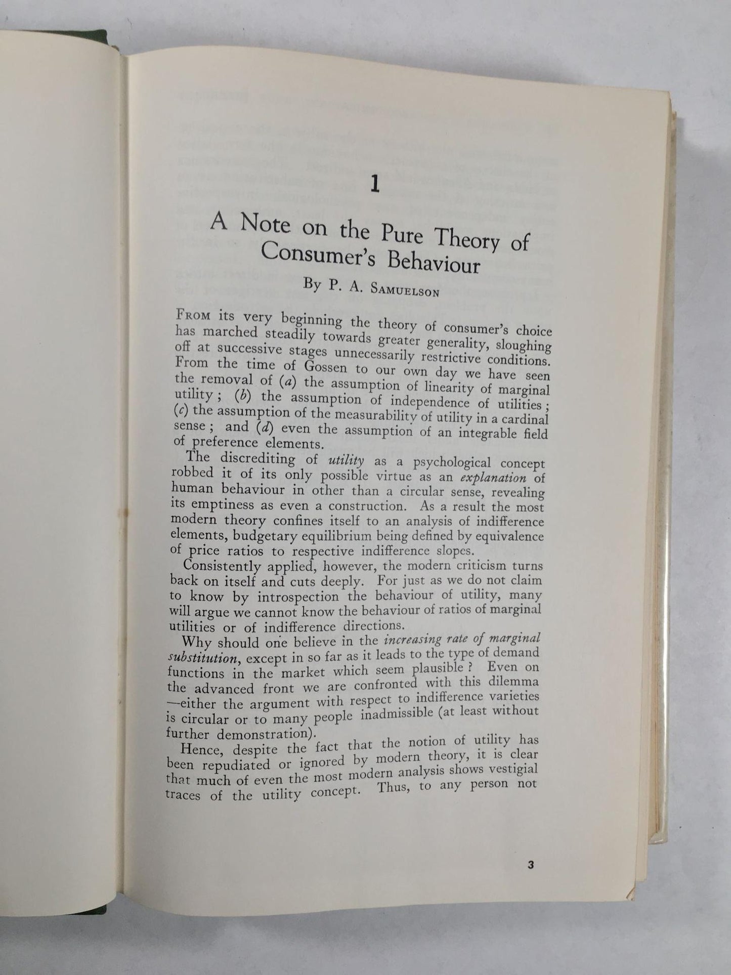 The Collected Scientific Papers Of Paul A. Samuelson (3 Volumes)