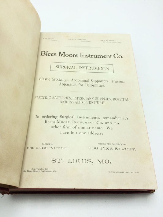 Blees-Moore Instrument Co. Surgical  Instruments